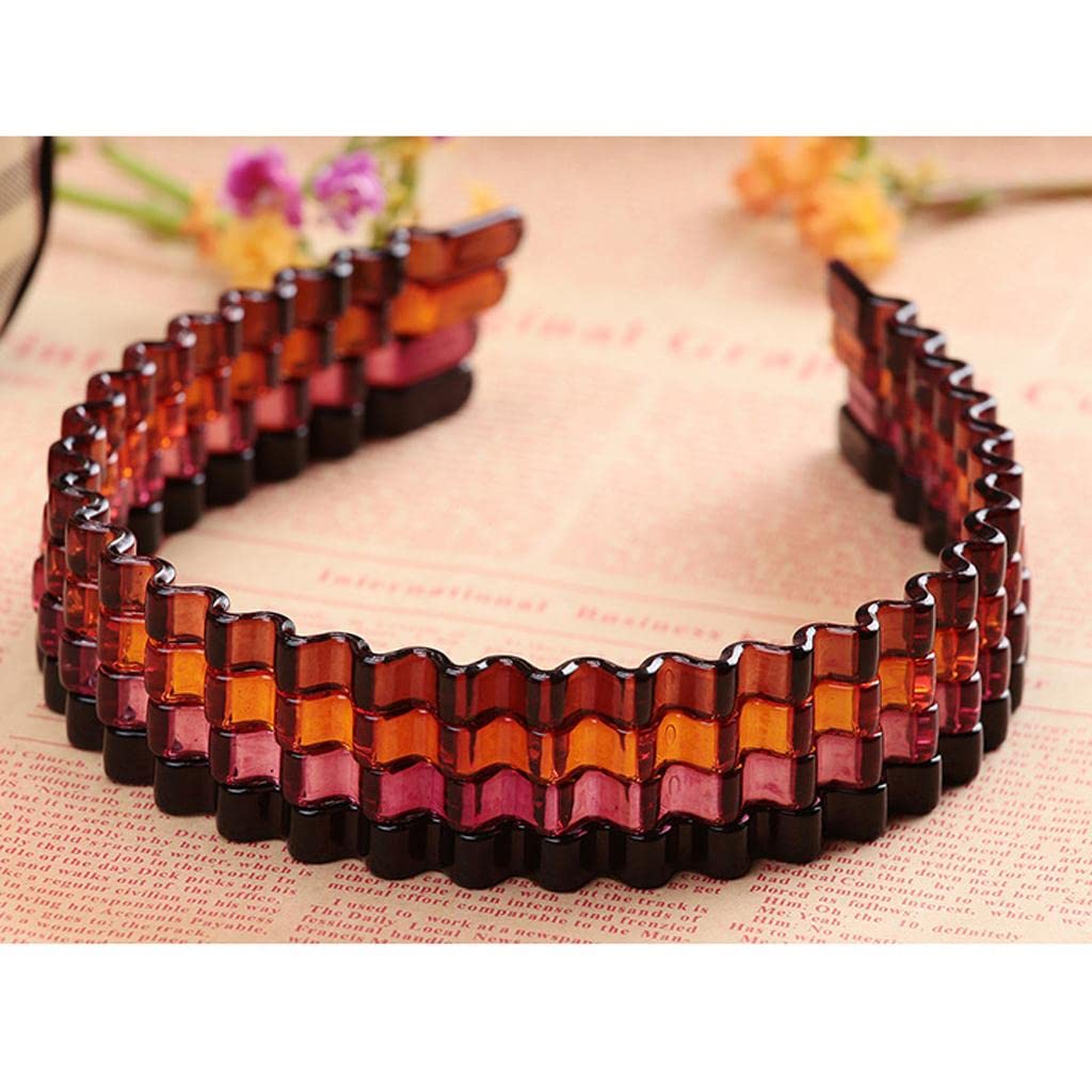 Snappsy Zig Zag Hair Band Toothed Wave Headband Women Men Girls Hair Accessory Brown|Clothing, Shoes & Accessories | Womens Acce