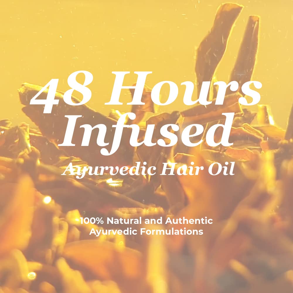 PERFECX - Black Rice Hair Oil 2 fl oz - for Scalp Treatment - 48 hours Herbal Infused Ayurvedic Natural Ingredients - Hair Stren