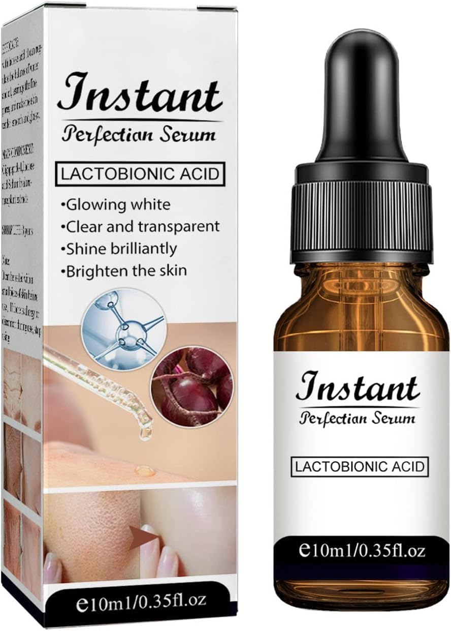 Instant Perfection Lactobionic Acid Face Serum | Pore Tightening, Skin Smoothing & Deep Hydration Essence | Minimizes Pores, Nou