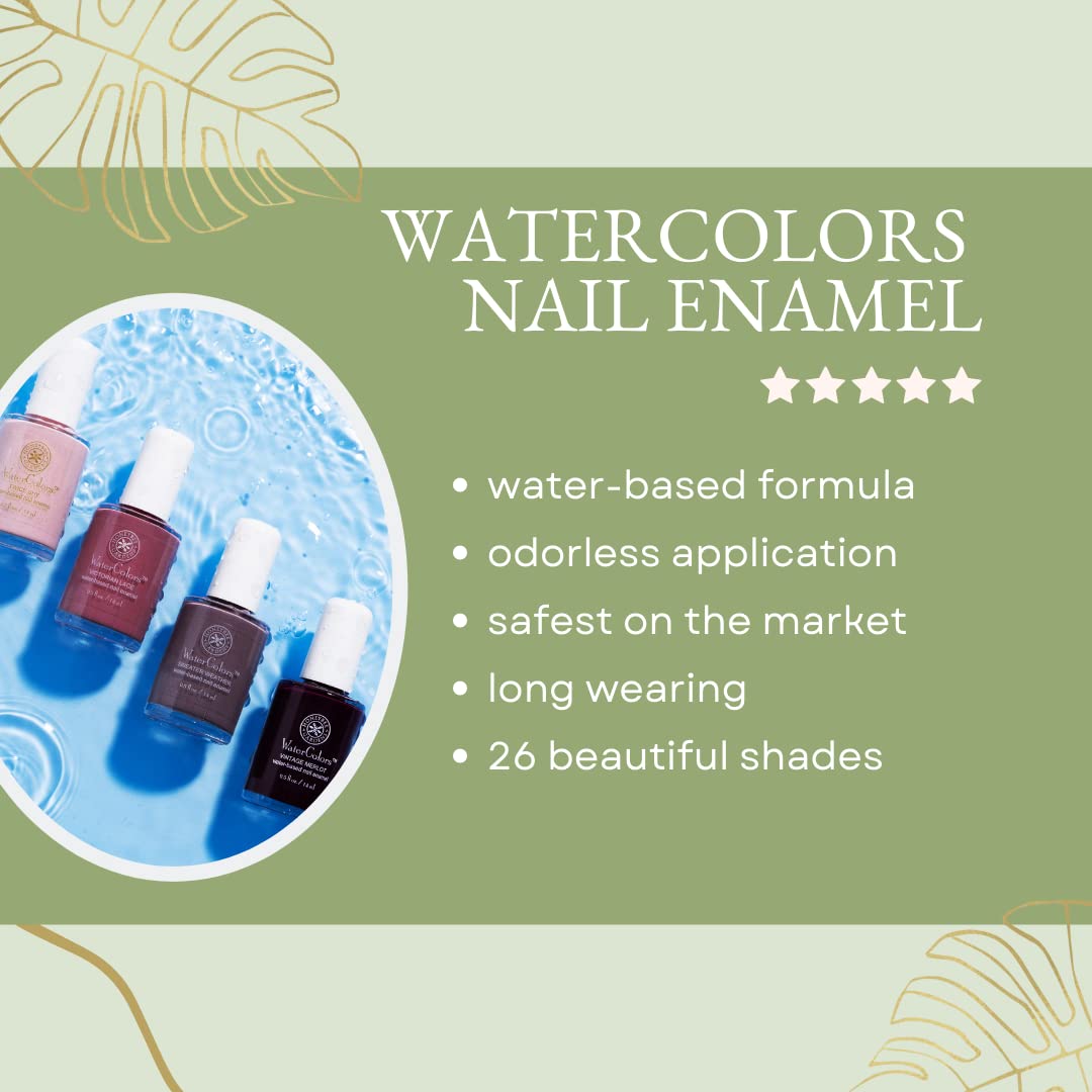 Honeybee Gardens Water-Based Nail Enamel, Goddess, Slight Iridescence & Shimmer Medium Purple Berry, Eco-Friendly, Odorless & Vi