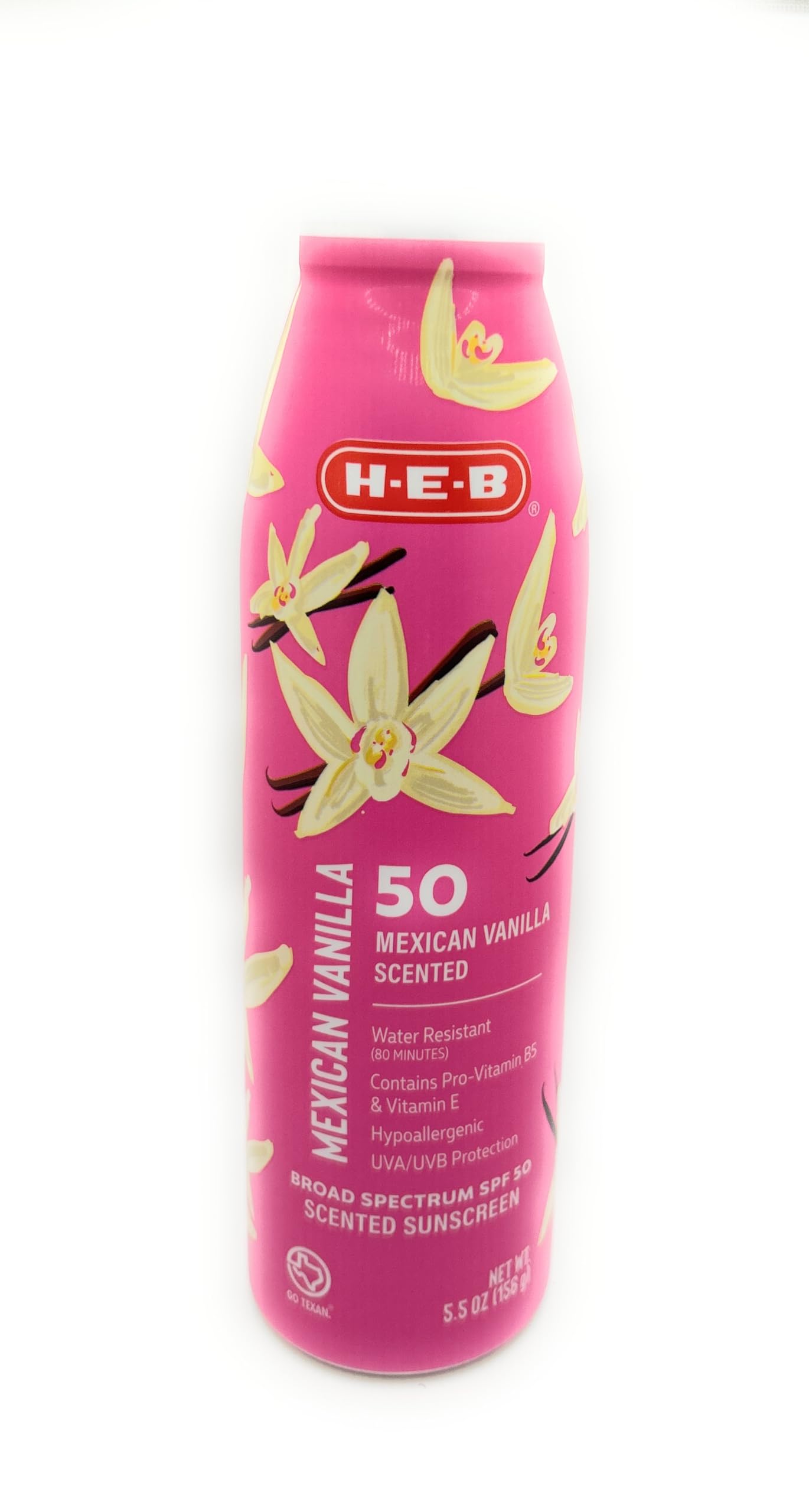 HEB Mexican Vanilla Scented Sunscreen Spray  SPF 505.5oz  1 bottle