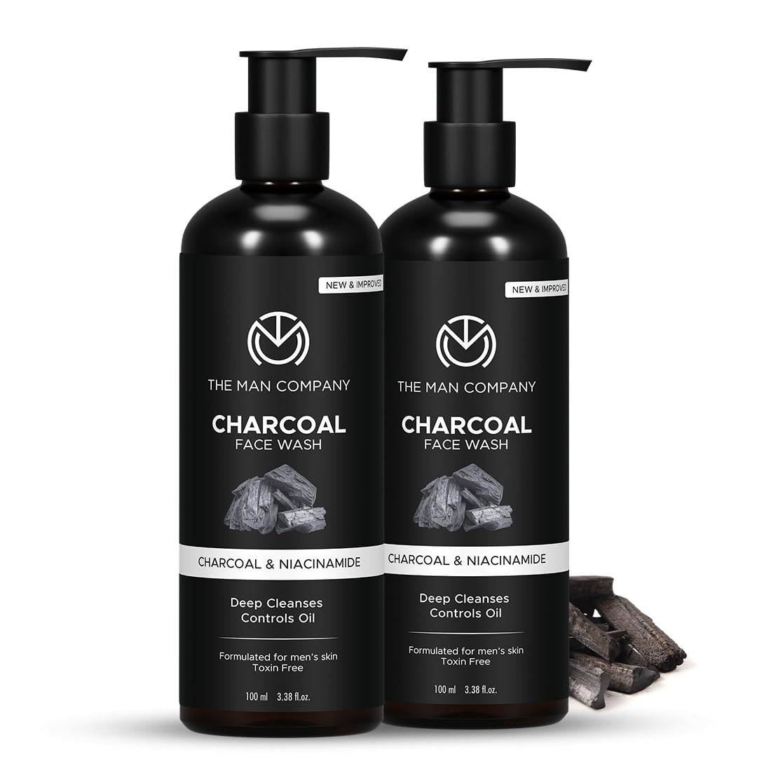 The Man Company Face Wash  100Ml (Charcoal Face Wash (Pack Of 2))