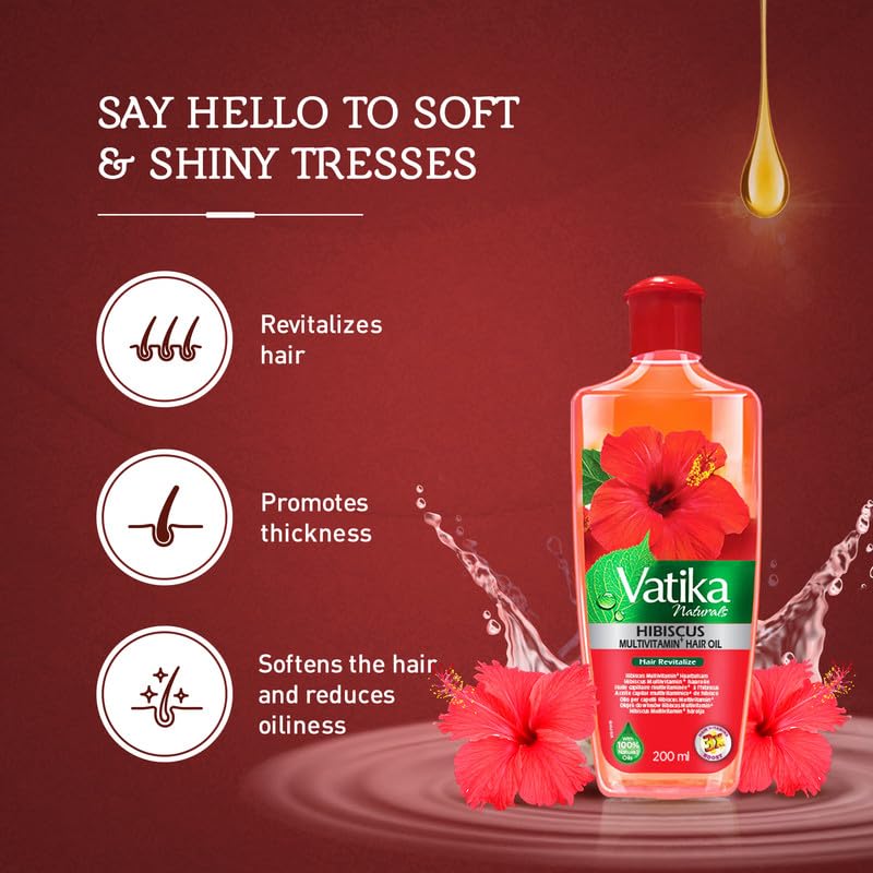 Vatika Naturals Multivitamin Hair Oil - Transform Your Tresses With Strength, Cleansing Power, & Revitalizing Elixir - Expertly