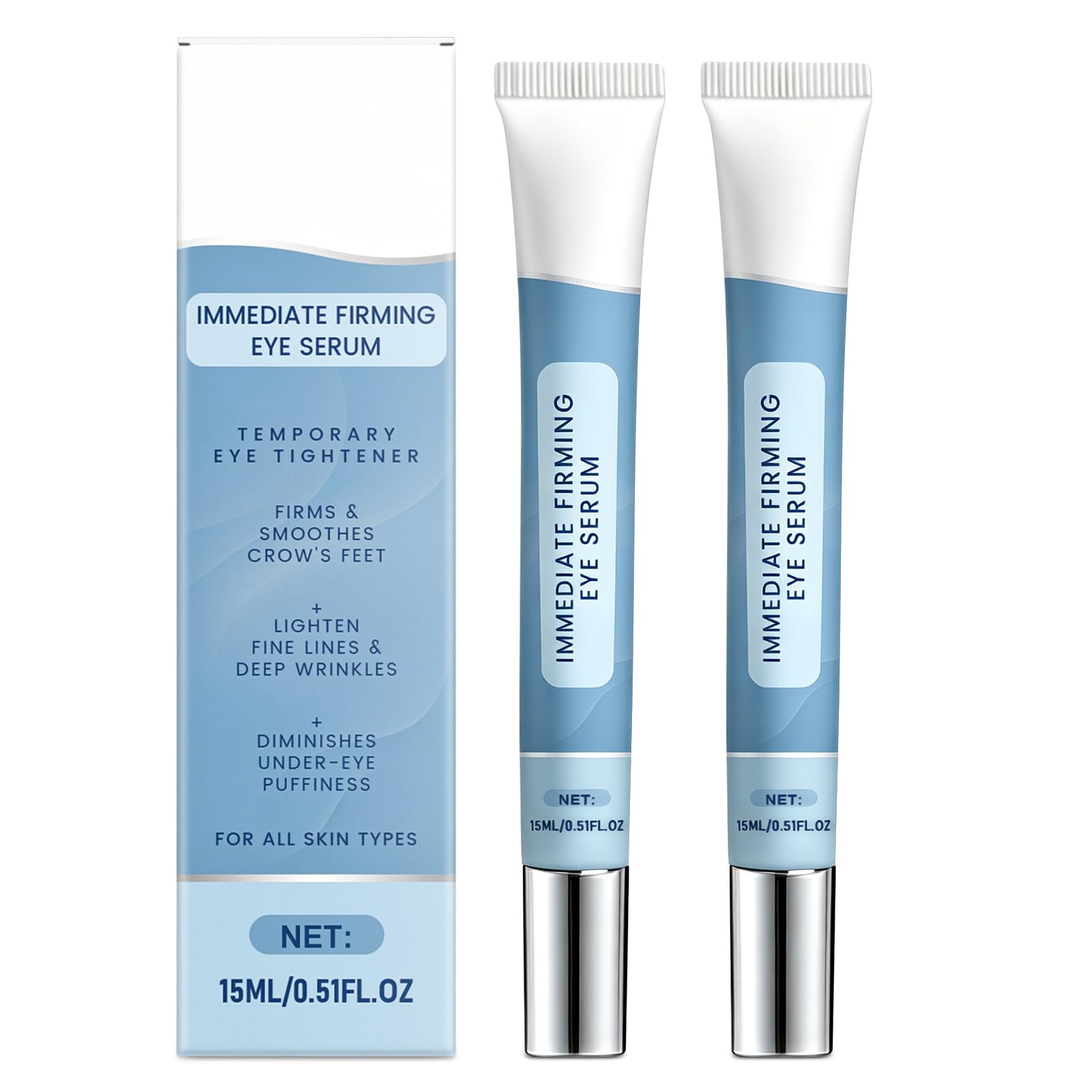 Instant Firming Eye Serum, Rapid Reduction Eye Serum for Under Eye Bags, Instant Eye Bag Remover Puffiness, AntiAging Under Eye