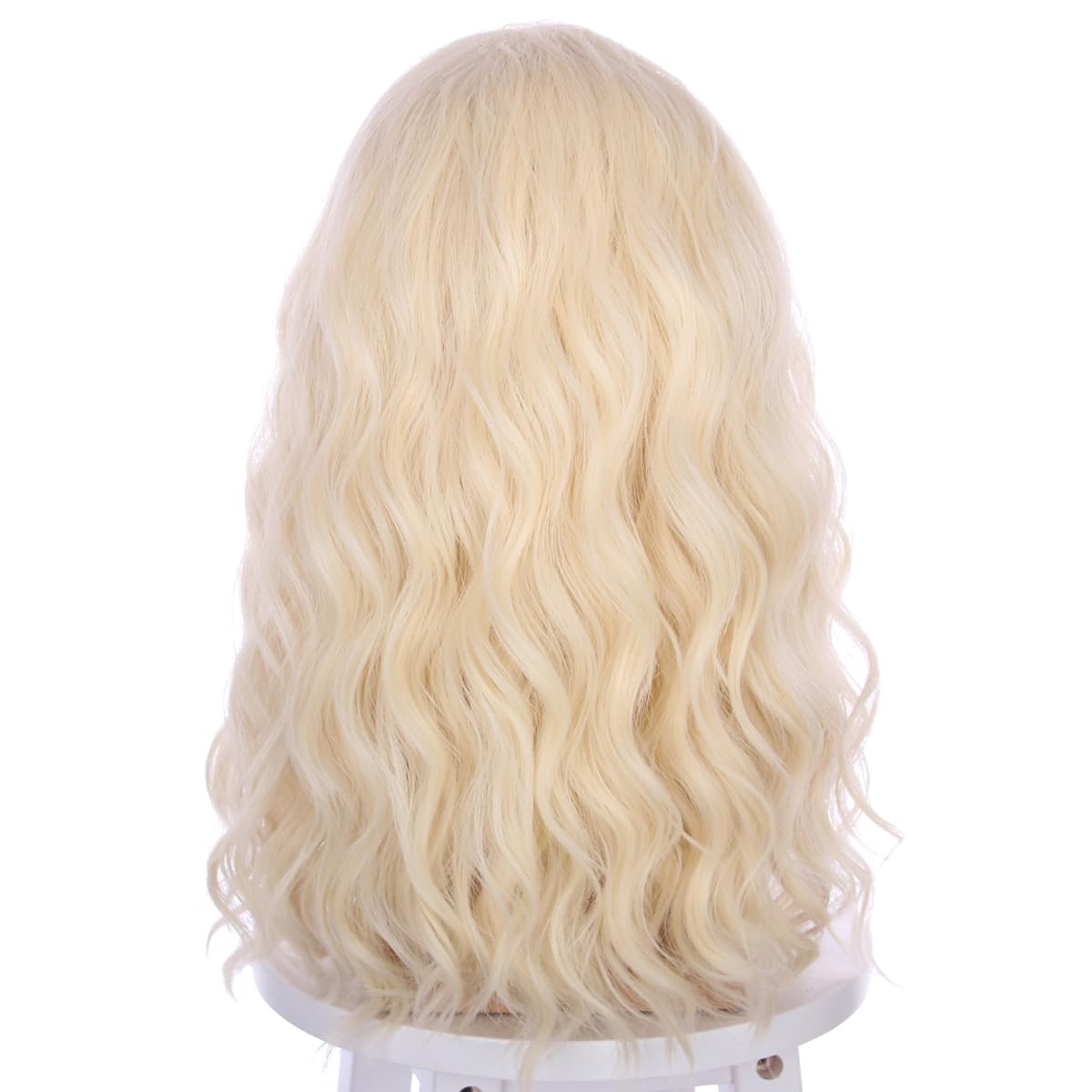 Pattnium Mens Light Blonde Wig Long Wavy Blonde Wig For Men Male Wig Blonde Shoulder Length Hair Wig Synthetic Wig With Wig Cap
