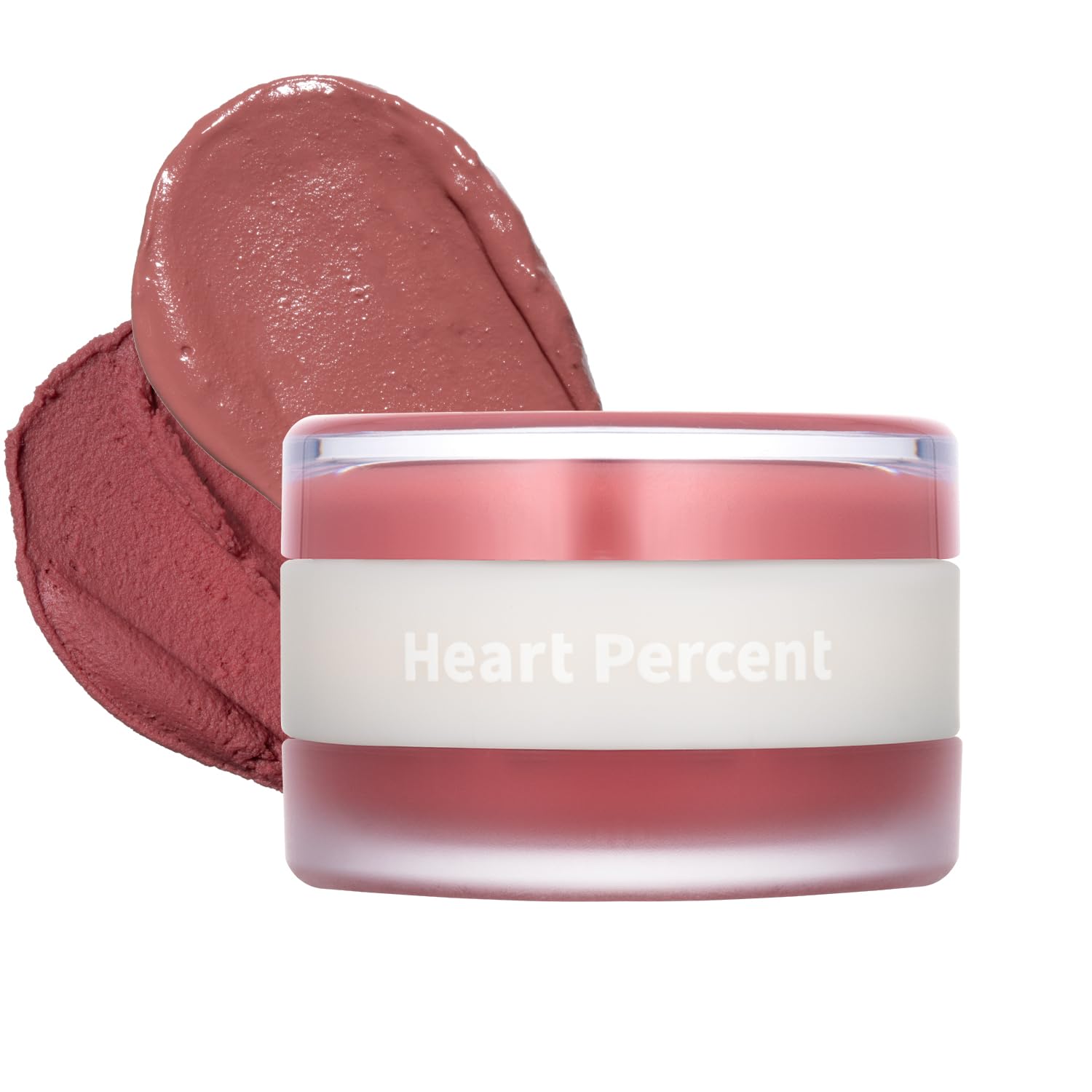 Heart Percent Dote On Mood Custom Lip & Cheek, Matte (Fog Pot) + Glow (Shine Balm) Dual Type Multi-use Blush & Lip Tint [#02. He