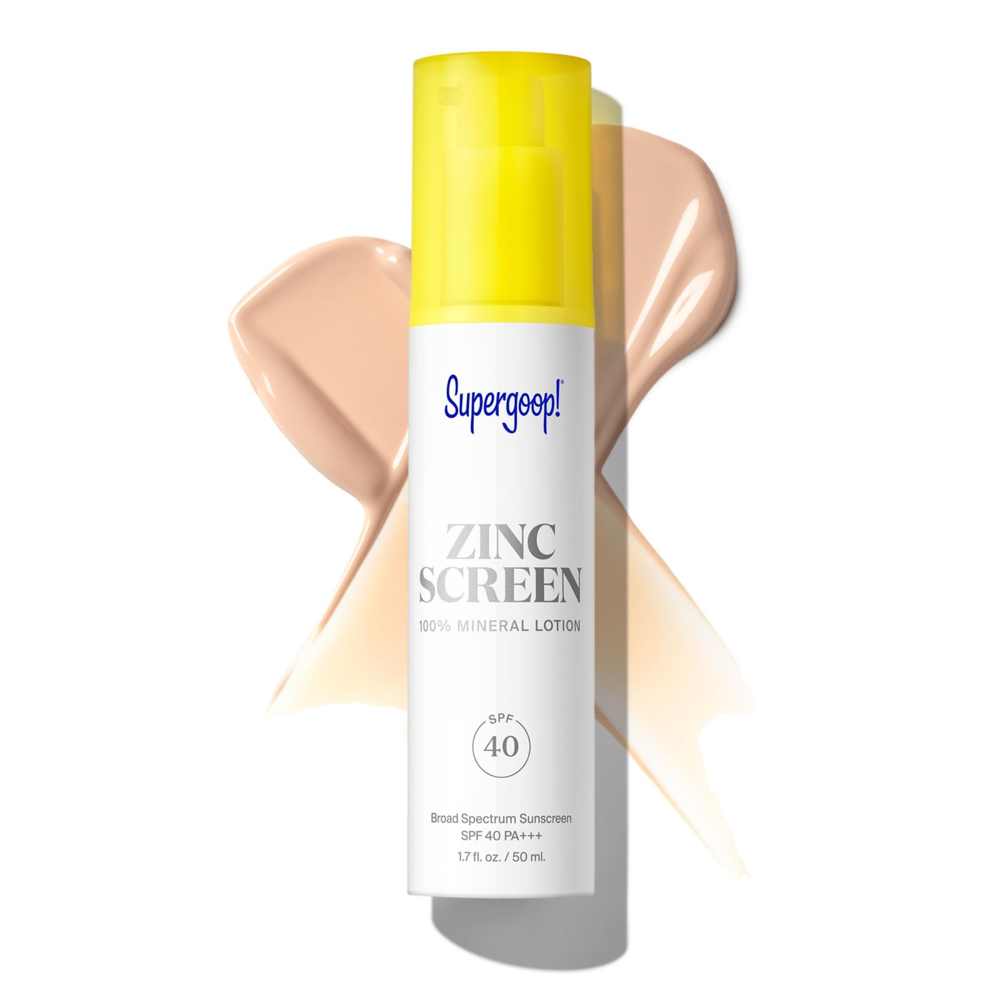 Supergoop! Zincscreen - 1.7 Fl Oz - Spf 40 Pa+++ 100% Mineral Face Lotion & Broad Spectrum Sunscreen - Non-Nano Zinc Oxide For D