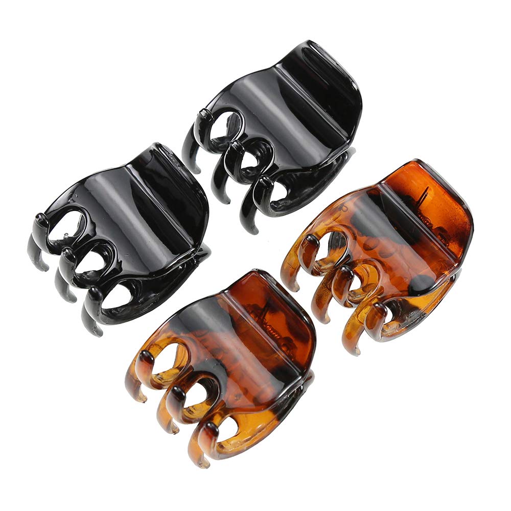 minihope Women's And Girlss Classics 4 Medium Claw Clips, Great for Easily Pulling Up Your Hair,Pefrect for All Hair Types, Pla