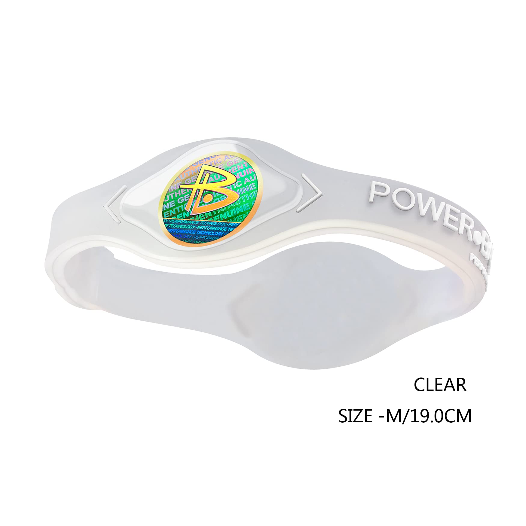 Power Balance Original Genuine Performance Wristband, Silicone Rubber Bracelet for Men Women, M+M+L, Clear/M+Olive/M+White/L
