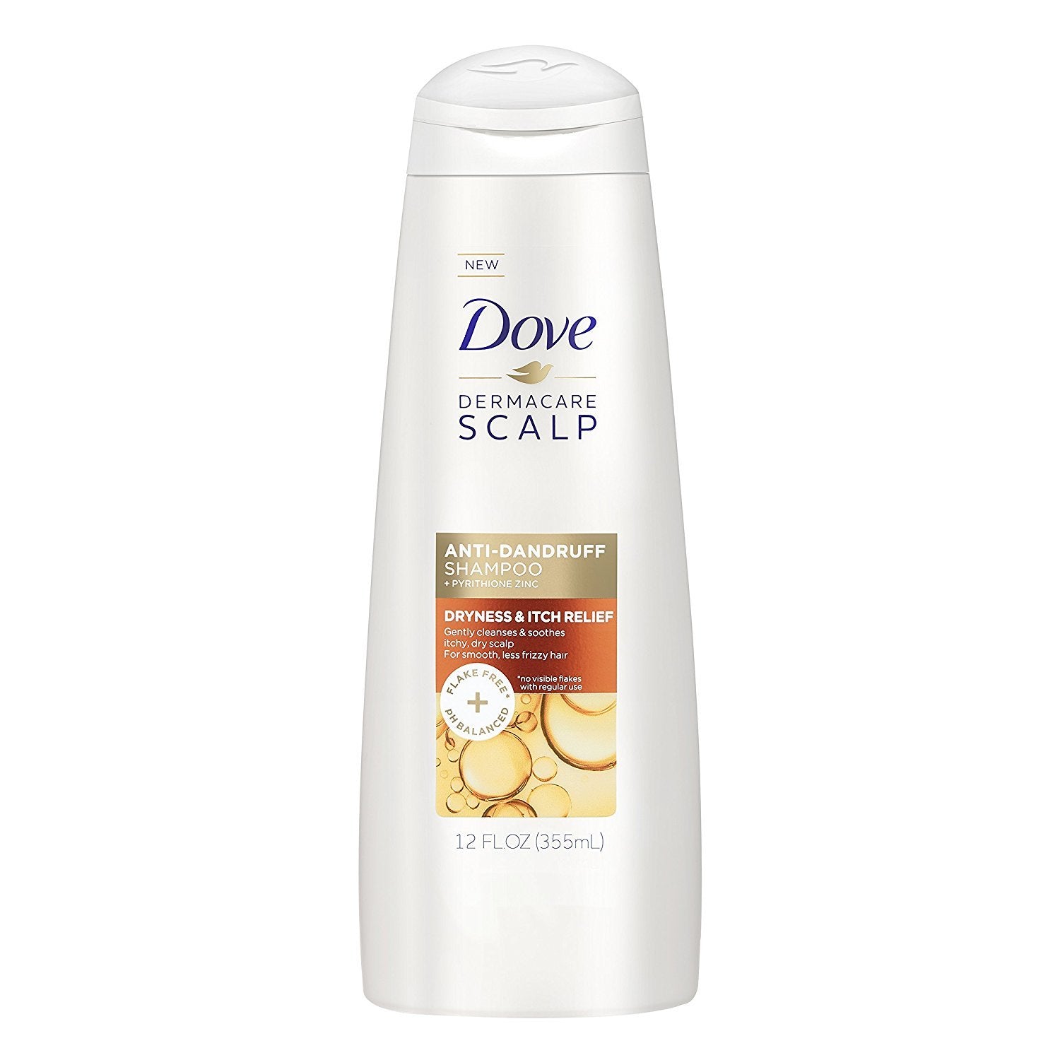Dove Dermacare Scalp - Anti-Dandruff Shampoo - Dryness & Itch Relief - 12 Fl Oz (Pack Of 2)