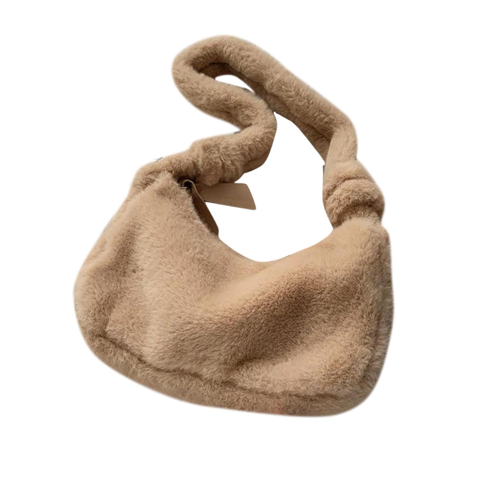 Enakshi Womens Winter Plush Handbag Top Handle Shoulder Underarm Bags Tote Khaki|Clothing, Shoes & Accessories | Womens Handbags