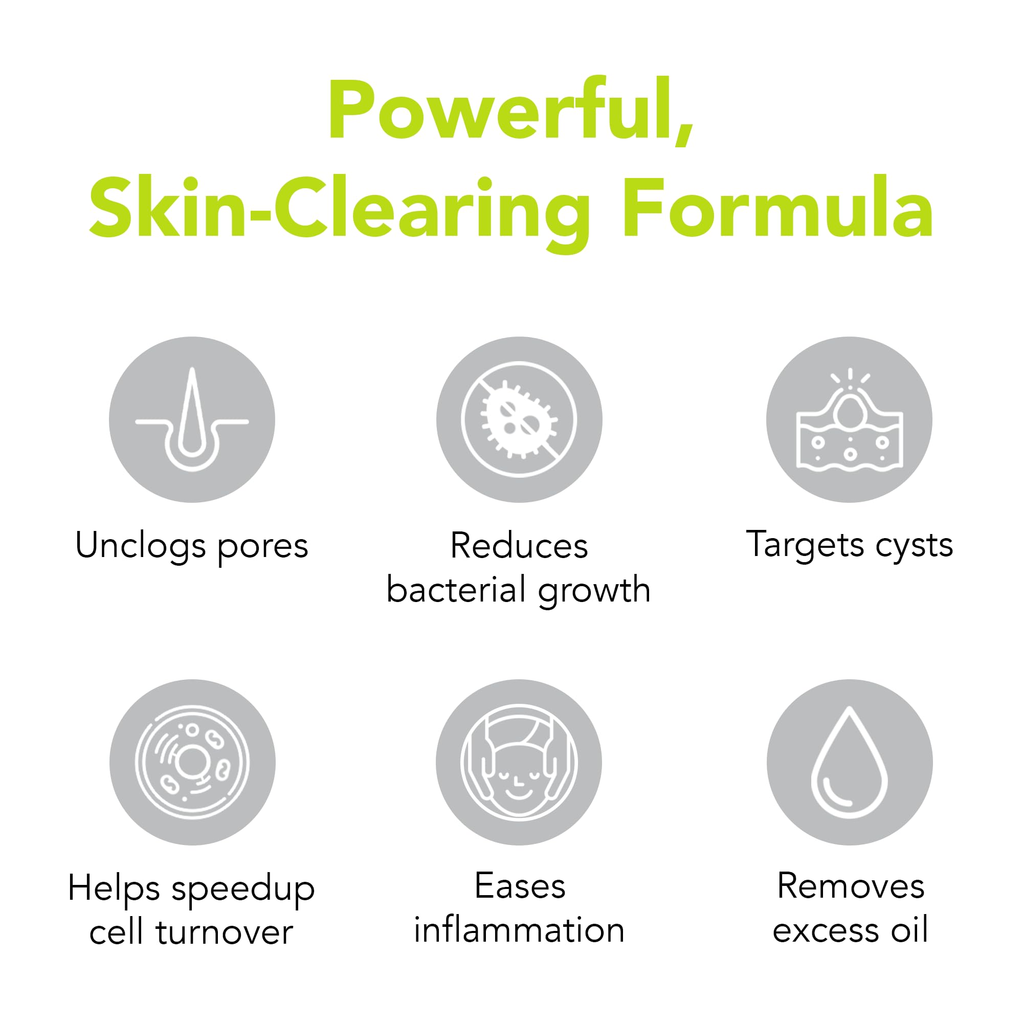 Humane Maximum-Strength Acne Wash - 10% Benzoyl Peroxide Acne Treatment For Face, Skin, Butt, Back And Body - 8 Fl Oz - Dermatol