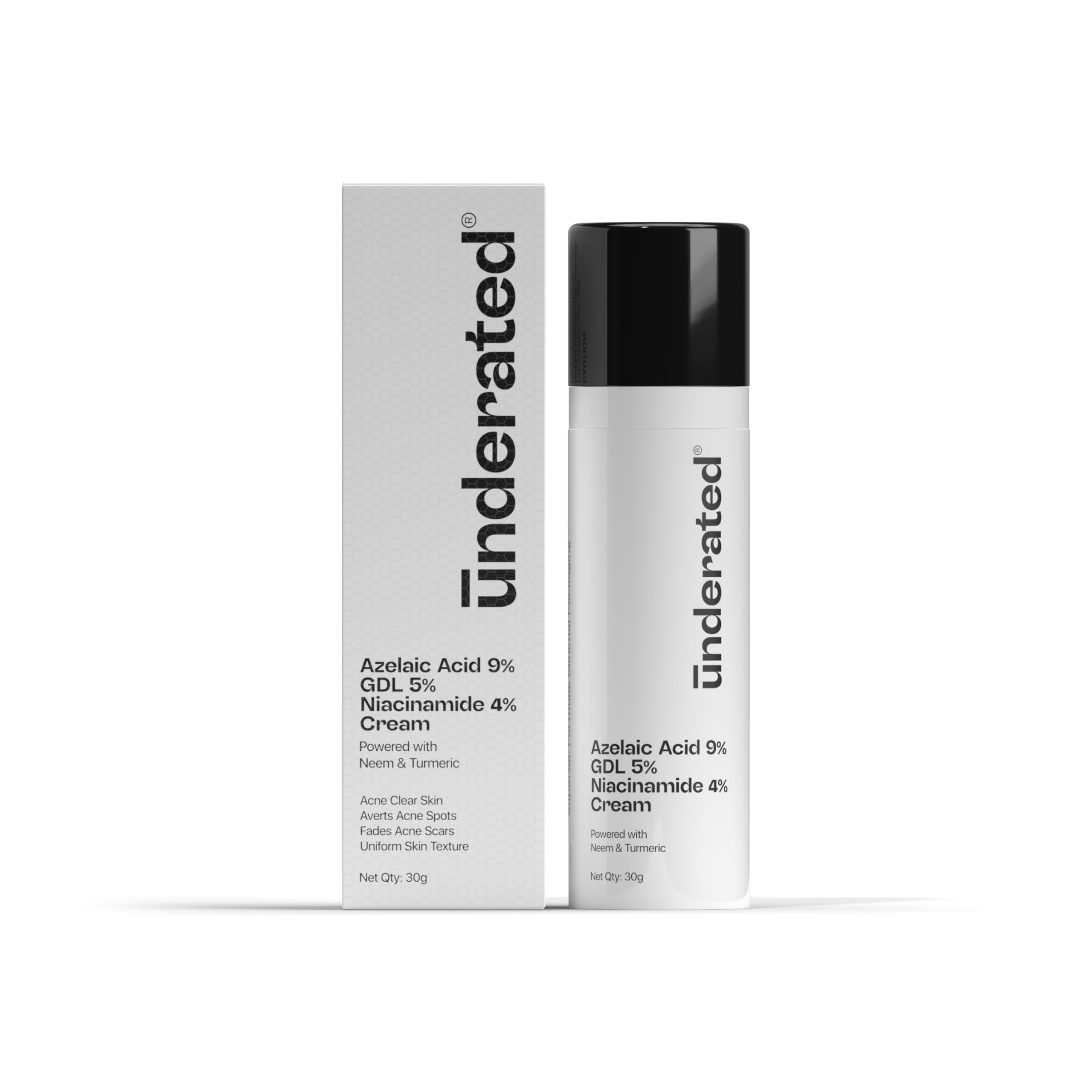 Azelaic Acid 9% Gdl 5% Niacinamide 4% Cream Powered With Neem And Turmeric For Uniform Skin Texture, Averts Acne Spots And Fades