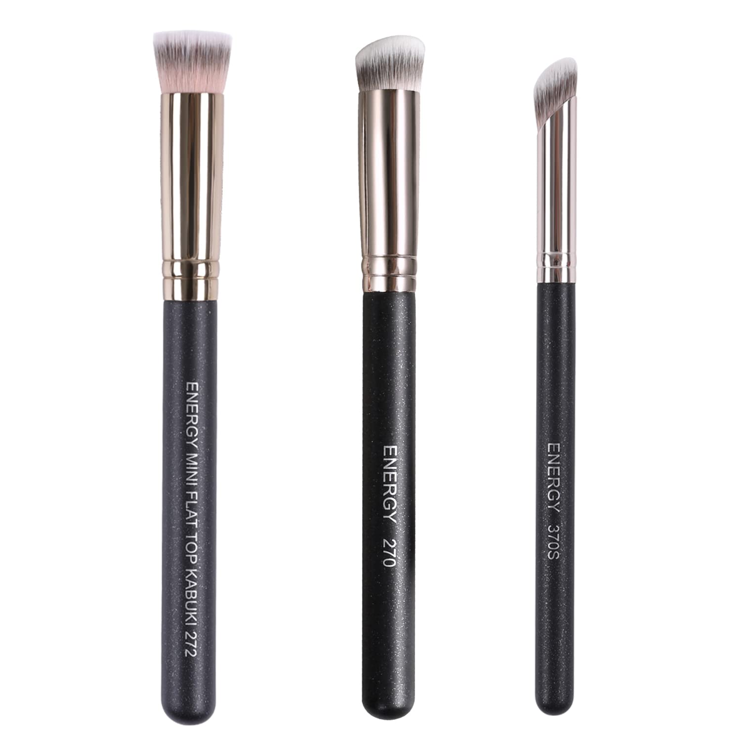 ENERGY Concealer Brush Set Professional Angle Under Eye Concealer Brushes Flat Top Perfect For Eye Concealer Foundation Blending