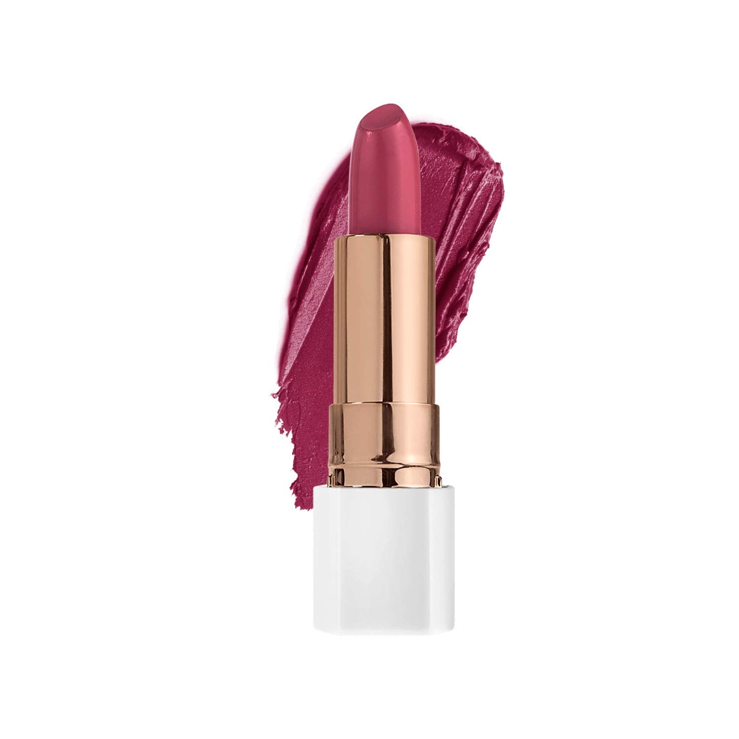 FLOWER BEAUTY Petal Pout Lipstick  Cruelty Free  Nourishing & Highly Pigmented Lip Color with Antioxidants (RoseyGarden  Mat