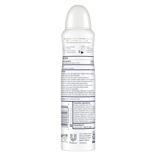 Dove Advanced Care Antiperspirant Deo Dry Spray Caring Coconut Pack of 12 to help your skin barrier repair after shaving 72h odo
