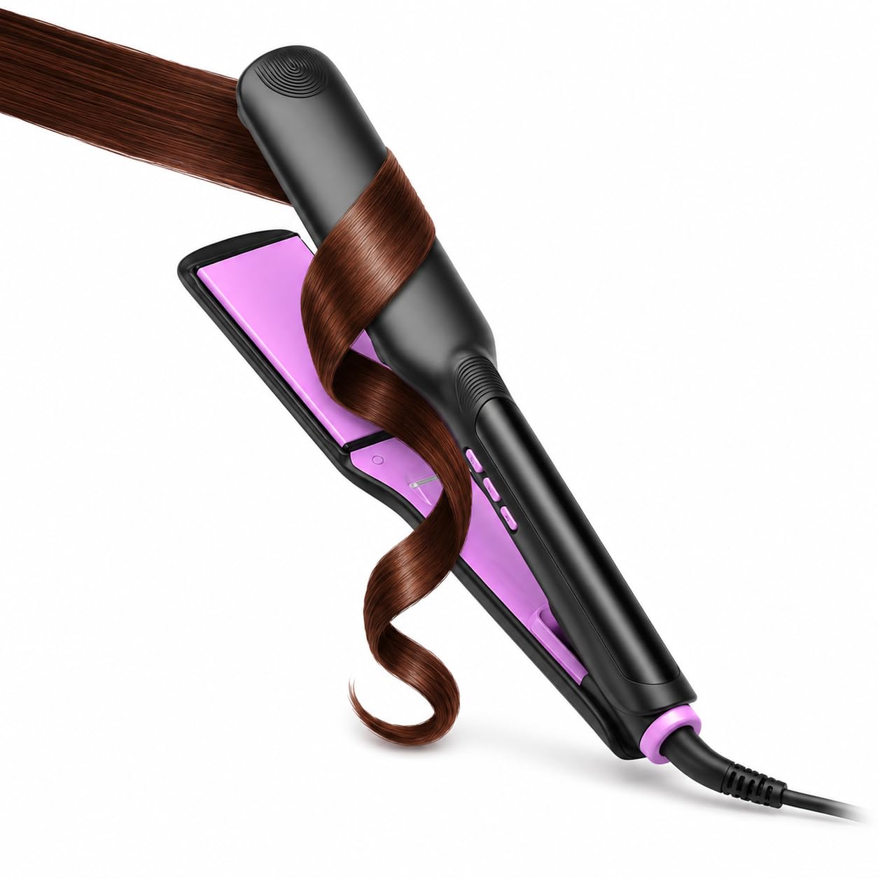 Professional 1.75 Wide Plate Hair Straightener, Ceramic Ionic Flat Iron