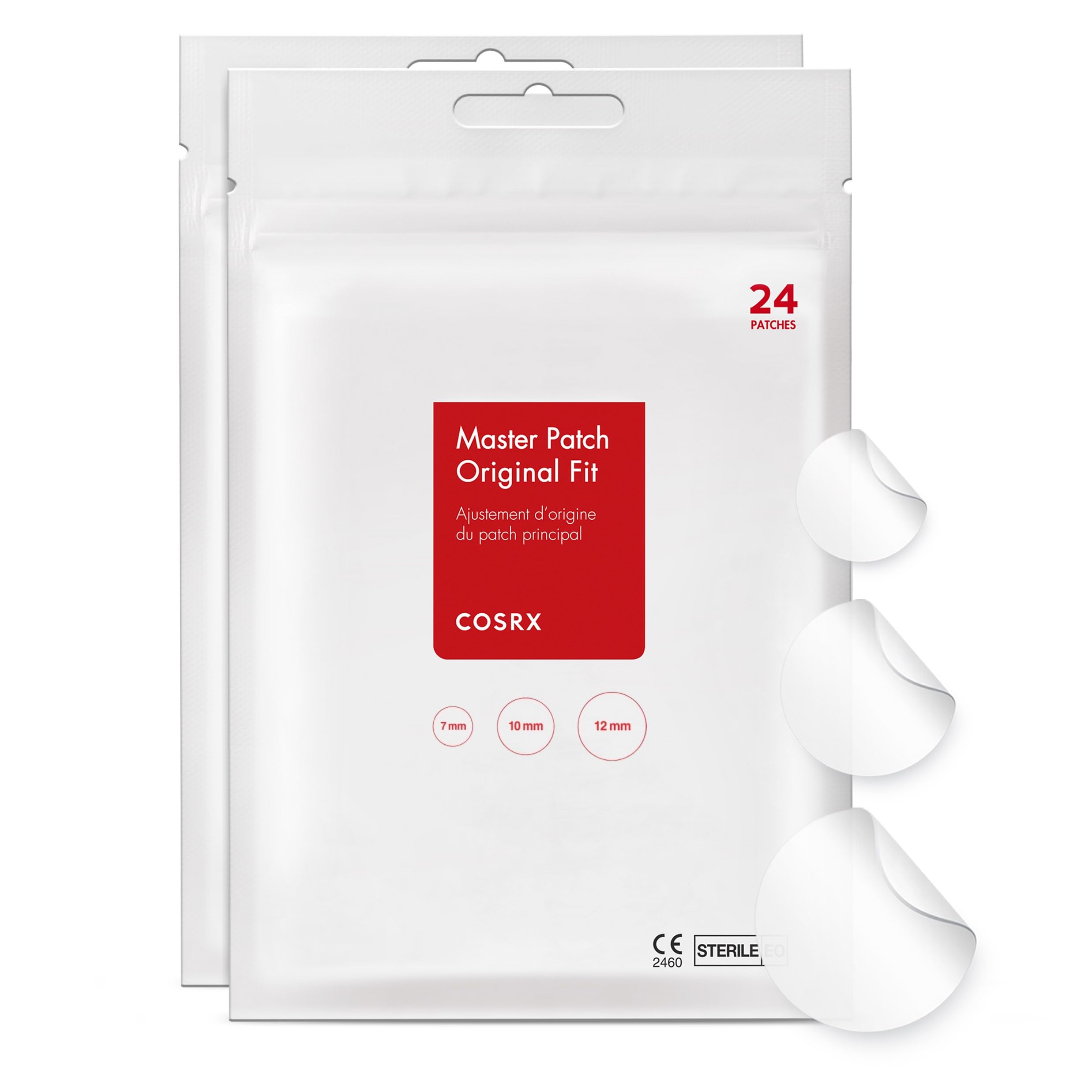 Cosrx Acne Pimple Patch Absorbing Hydrocolloid Original 3 Size Patches For Blemishes And Zits Cover, Spot Stickers For Face And