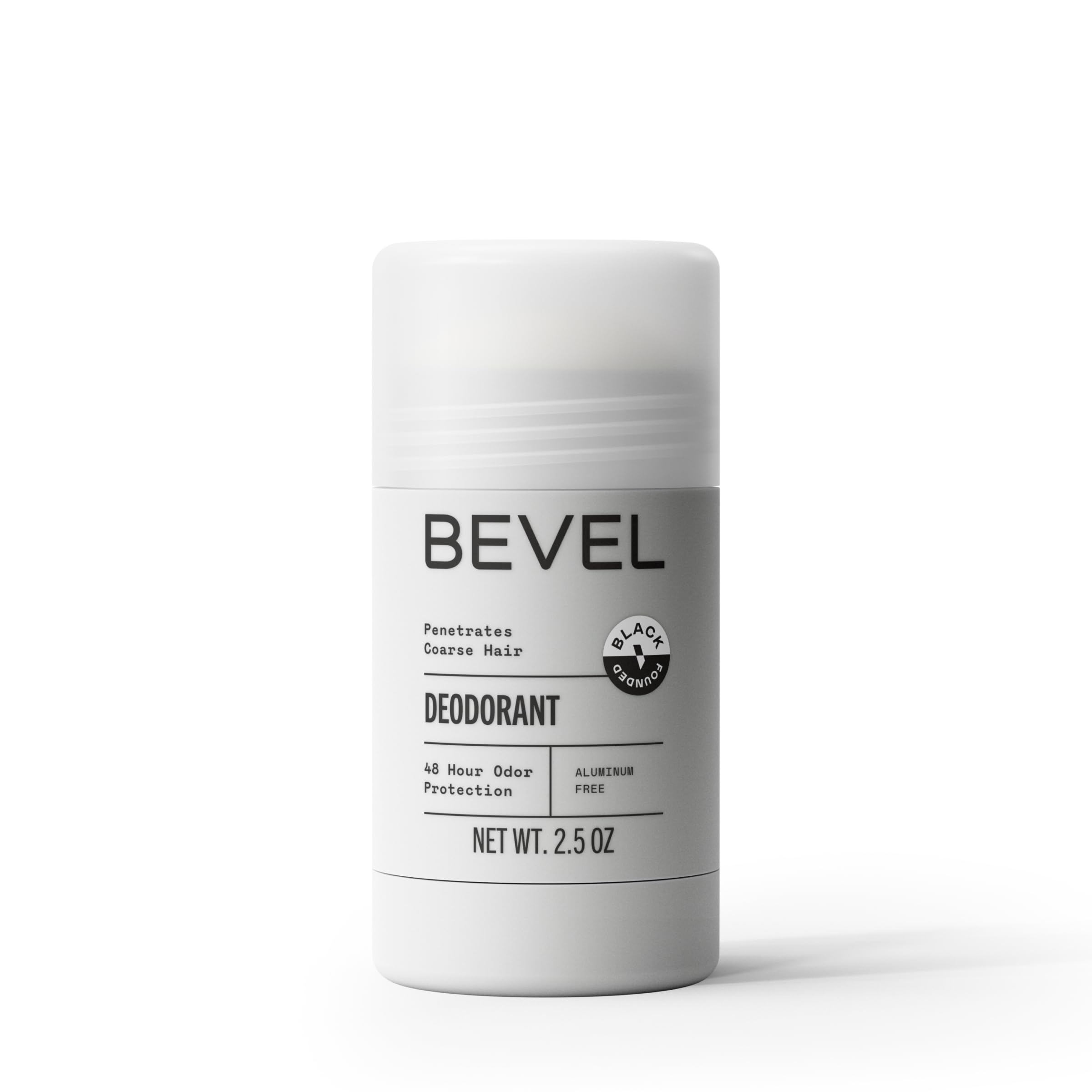 Bevel Deodorant for Men with Coconut Oil and Shea Butter, Aluminum Free, No Streaks, 48 Hour Protection, 2.5 Oz (Packaging May V