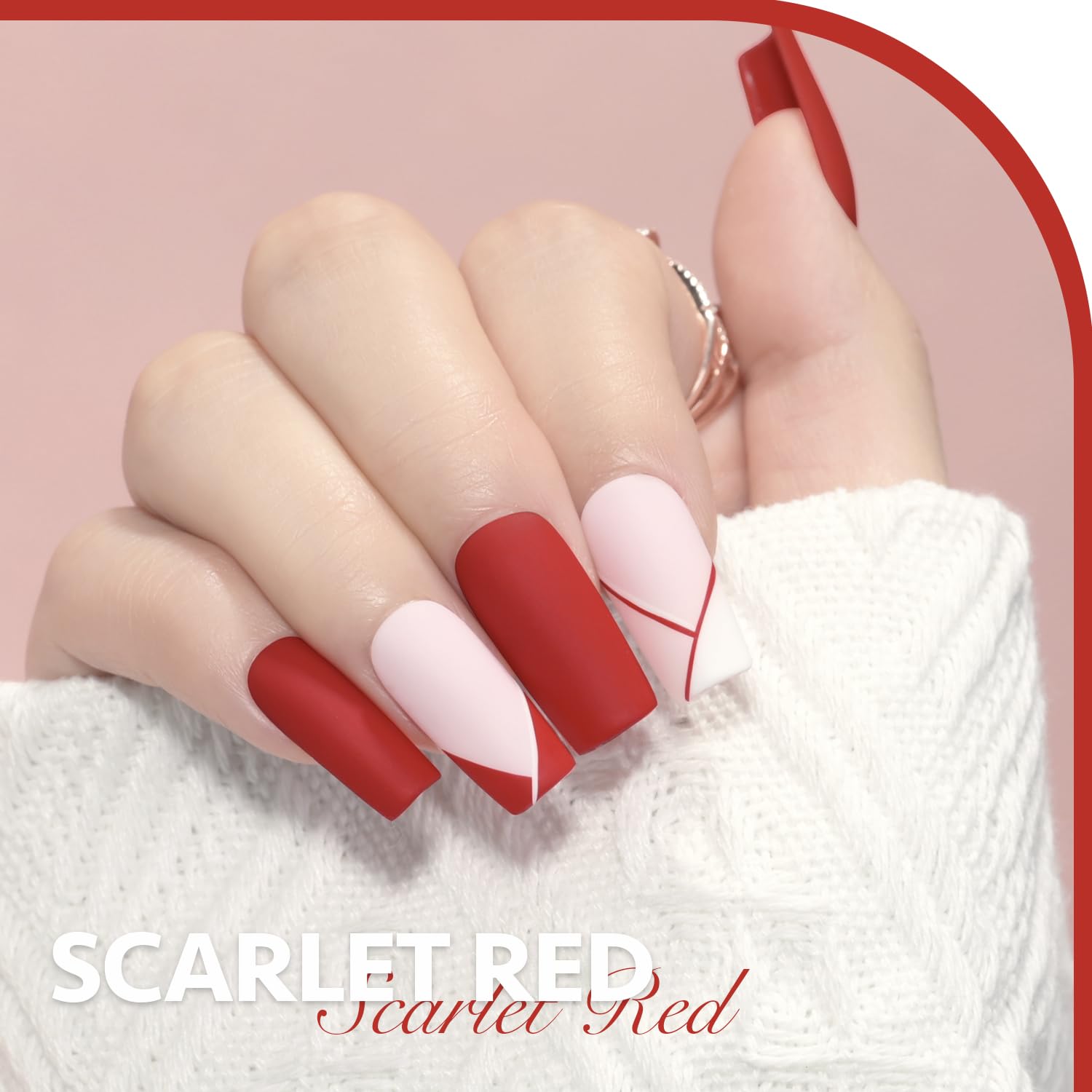 Gaoy Red Gel Nail Polish, 16Ml Soak Off Gel Polish, Uv Light Cure For Nail Art Diy Manicure At Home, 1177 Scarlet Red