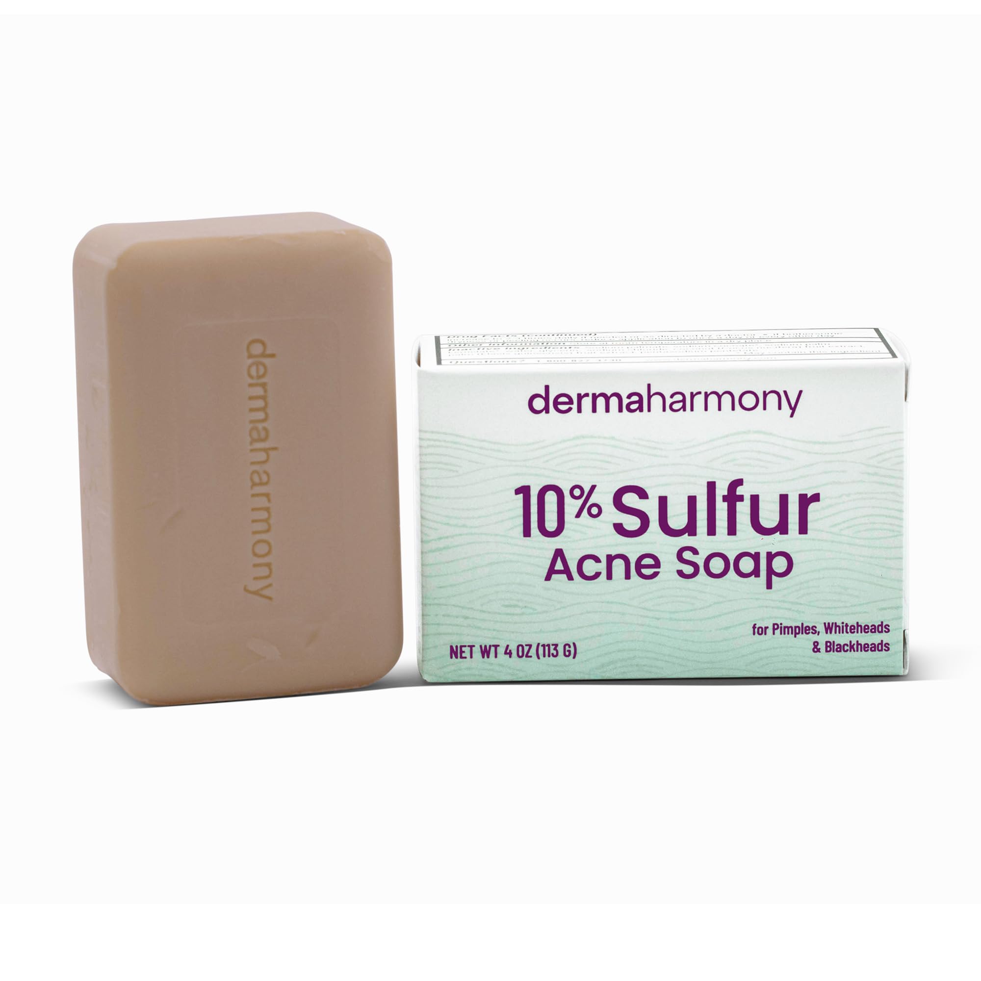 Dermaharmony 10% Sulfur Acne Bar Soap (4 Oz)
