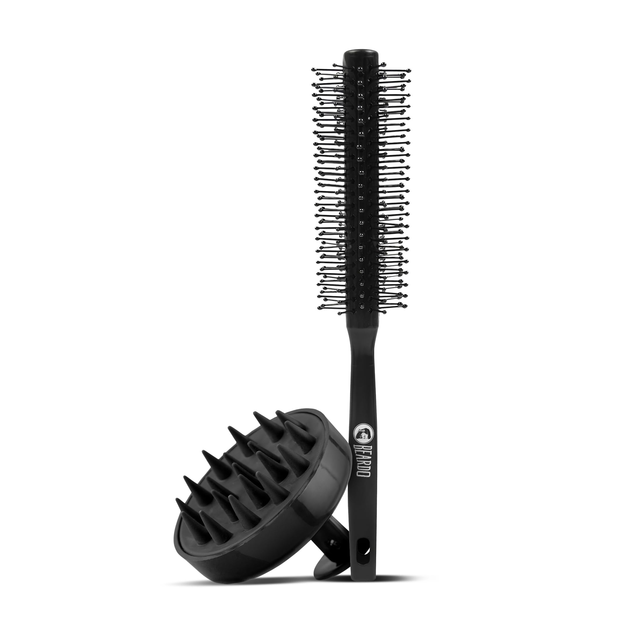Beardo Roller Hair Brush & Scalp Massager For Men | Men Accessories | Soft Silicone Bristles For Dry Massage, Oil & Shampoo | Ha