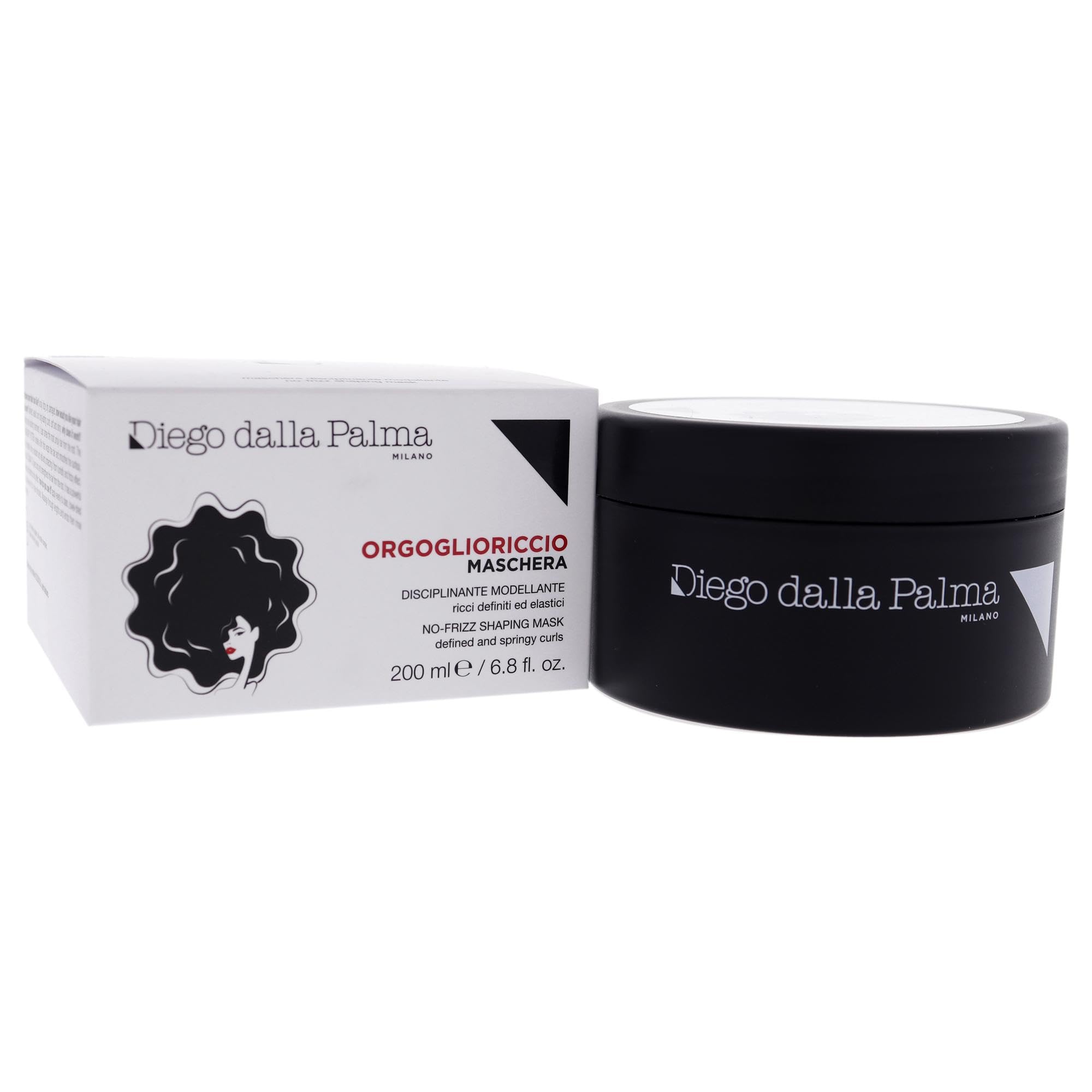 Diego dalla Palma Orgoglioriccio No-Frizz Shaping Hair Mask - Elasticizing And Repair Treatment - Supple And Soft - Provides Fri