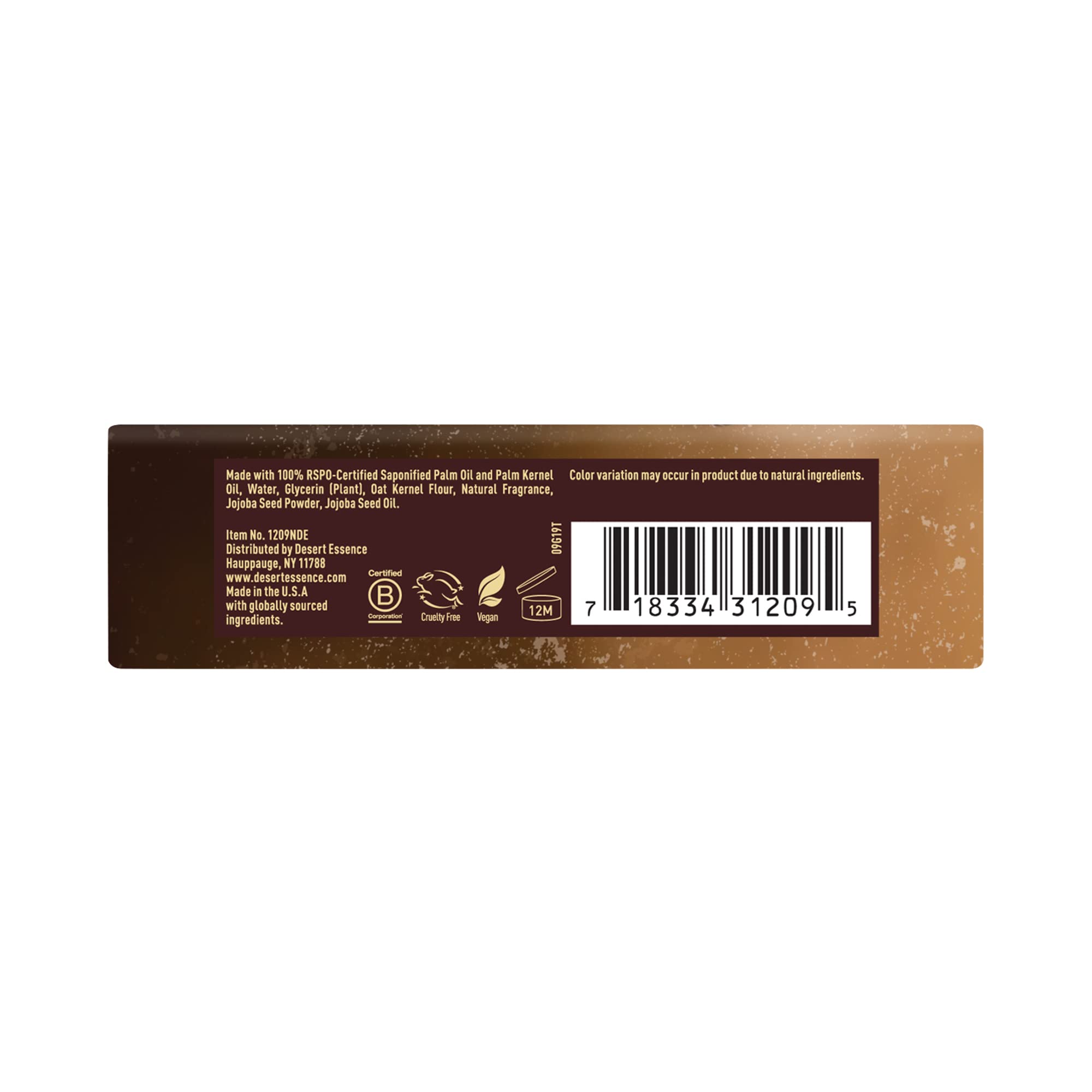 Desert Essence Soap Bar Creamy Coconut - 5 oz