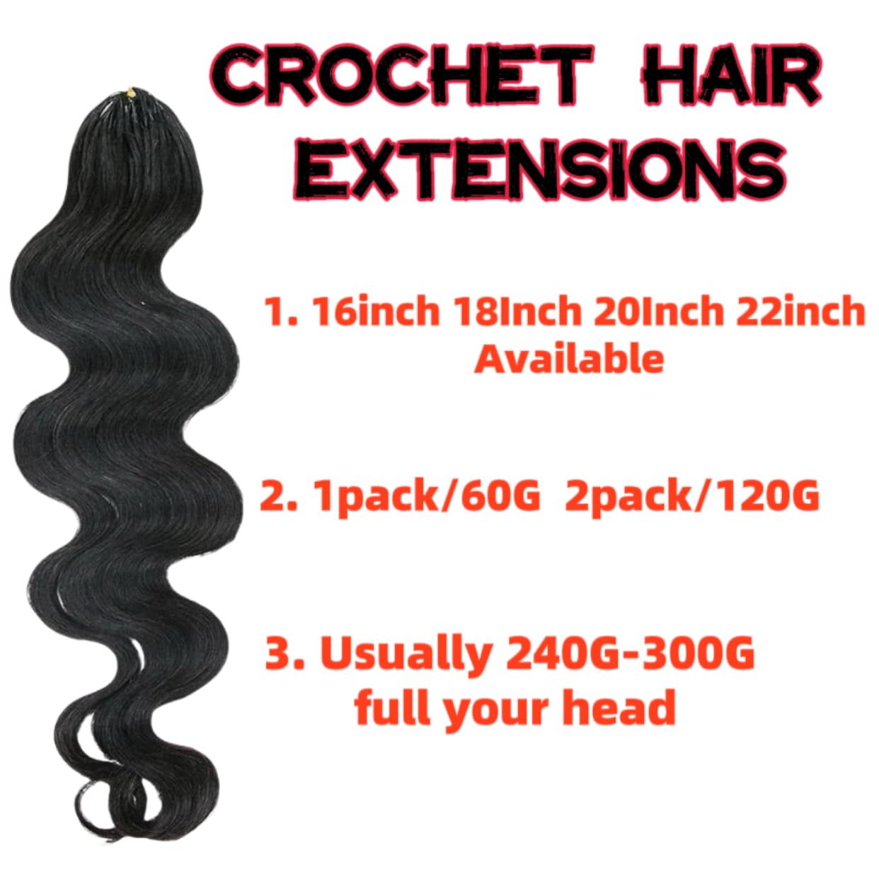 GoGobraids 100% Human Hair Body Wave Knotless Pre-Separated Crochet Hair feather crochet human hair extensions for Women Natural