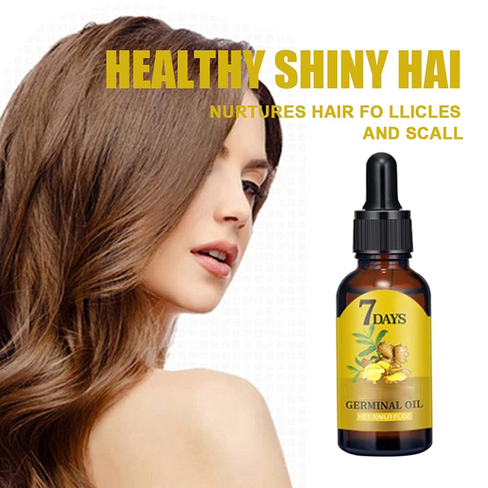 Ginger Hair Growth Serum for Scalp Massage, Hair Follicle Treatment, Hair Care - Germinal Essence Conditioner for Regrowth & Los