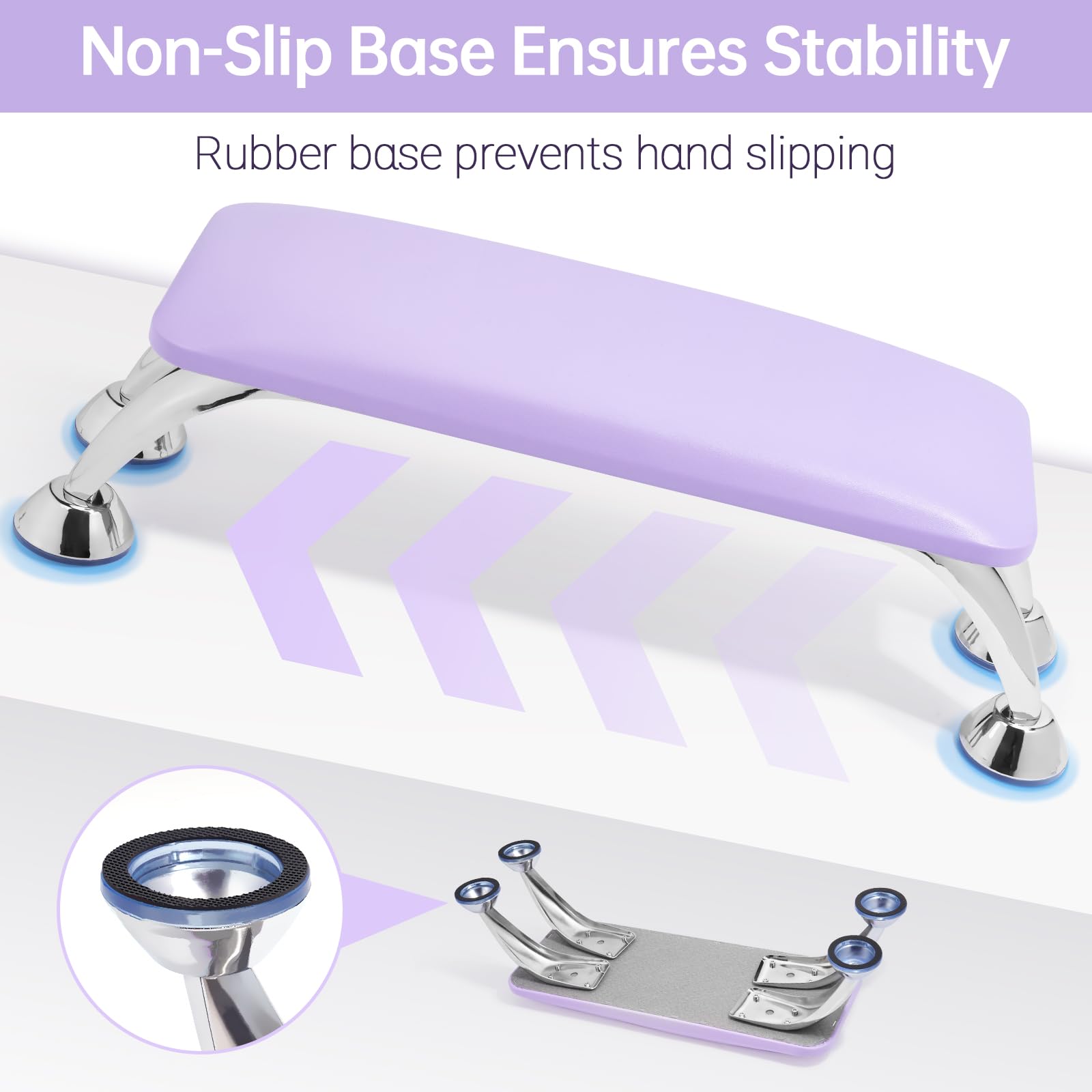 Big Arm Rest For Nails Cushion, Microfiber Leather Hand Rest For Nails Tech, Hand Rest Pillow For Nails Toenails, Detachable Nai