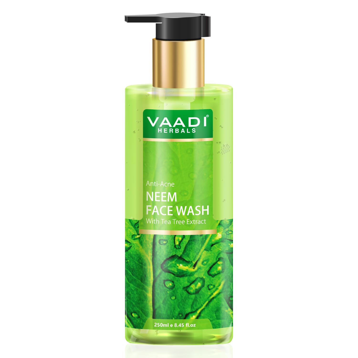 Vaadi Herbals Pvt Ltd AntiAcne Neem Face Wash With Tea Tree Extract, 250 Ml