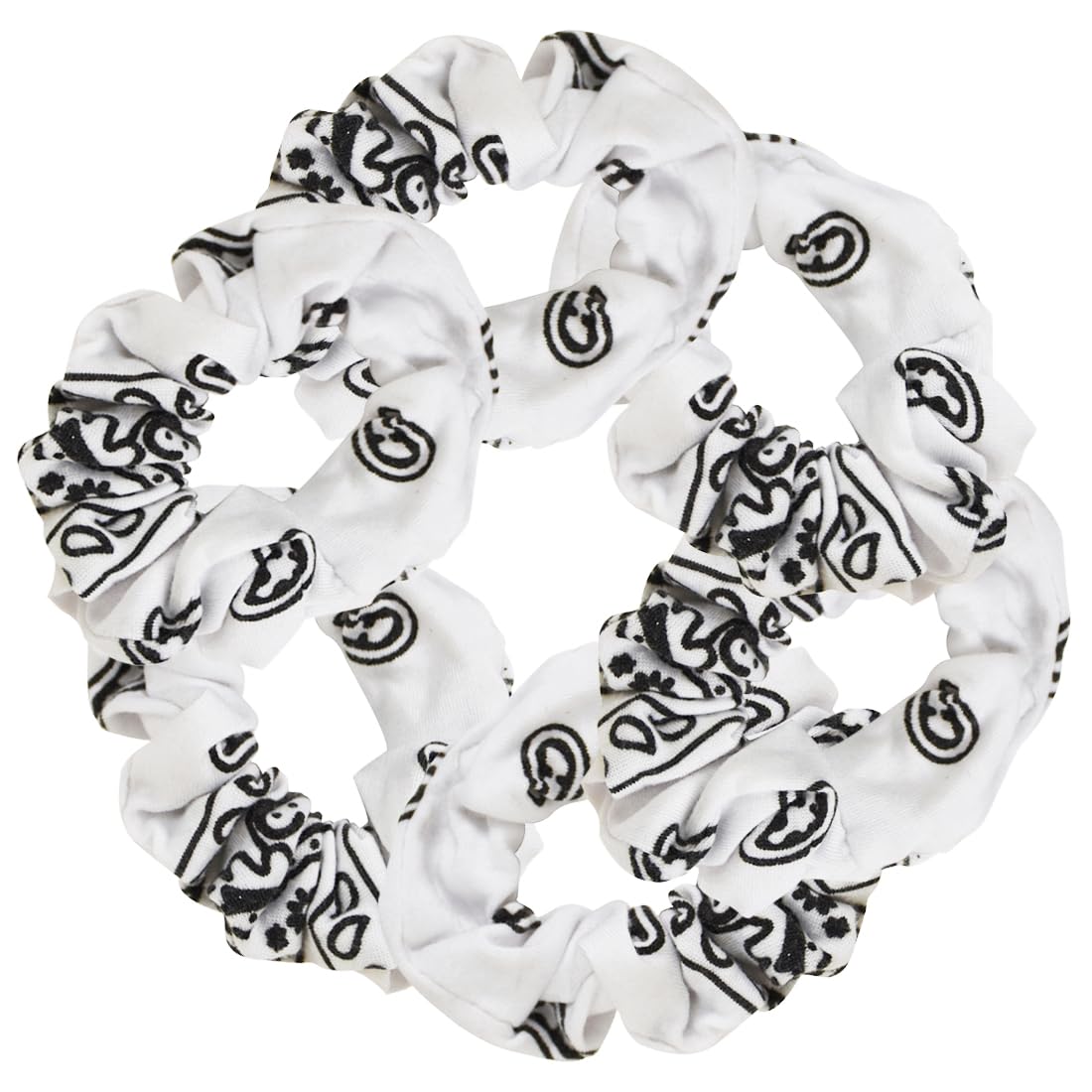 Bandana Scrunchies - Set of 6 - White