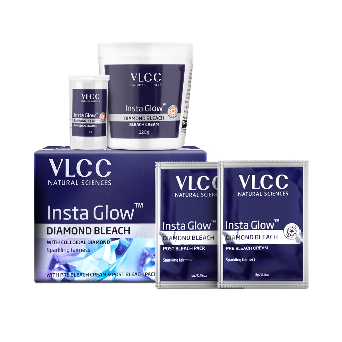 VLCC Insta Glow Diamond Bleach(60gm)
