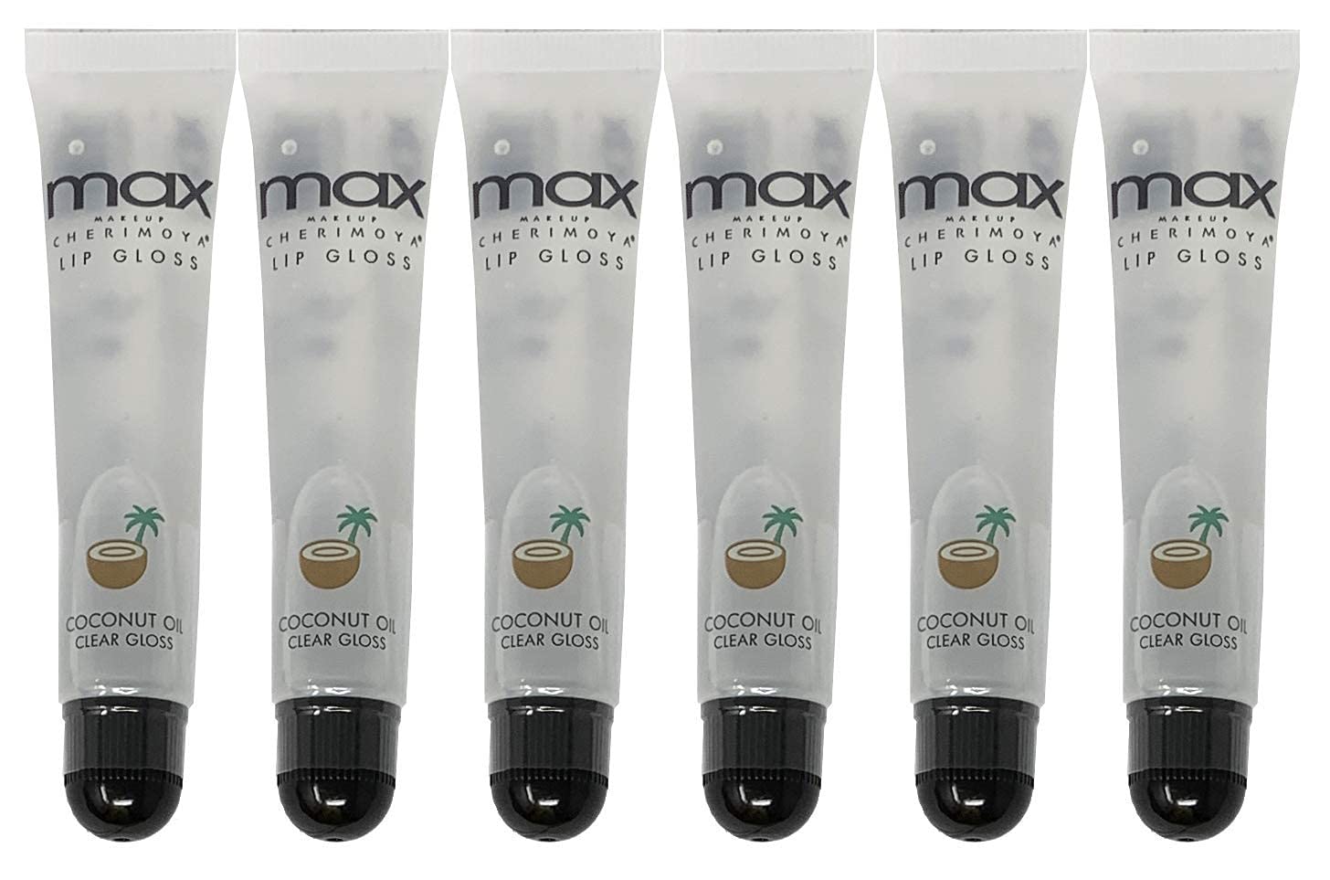 Cherimoya MAX Makeup Lip Polish 6-Pack - Coconut Color, Model max 1