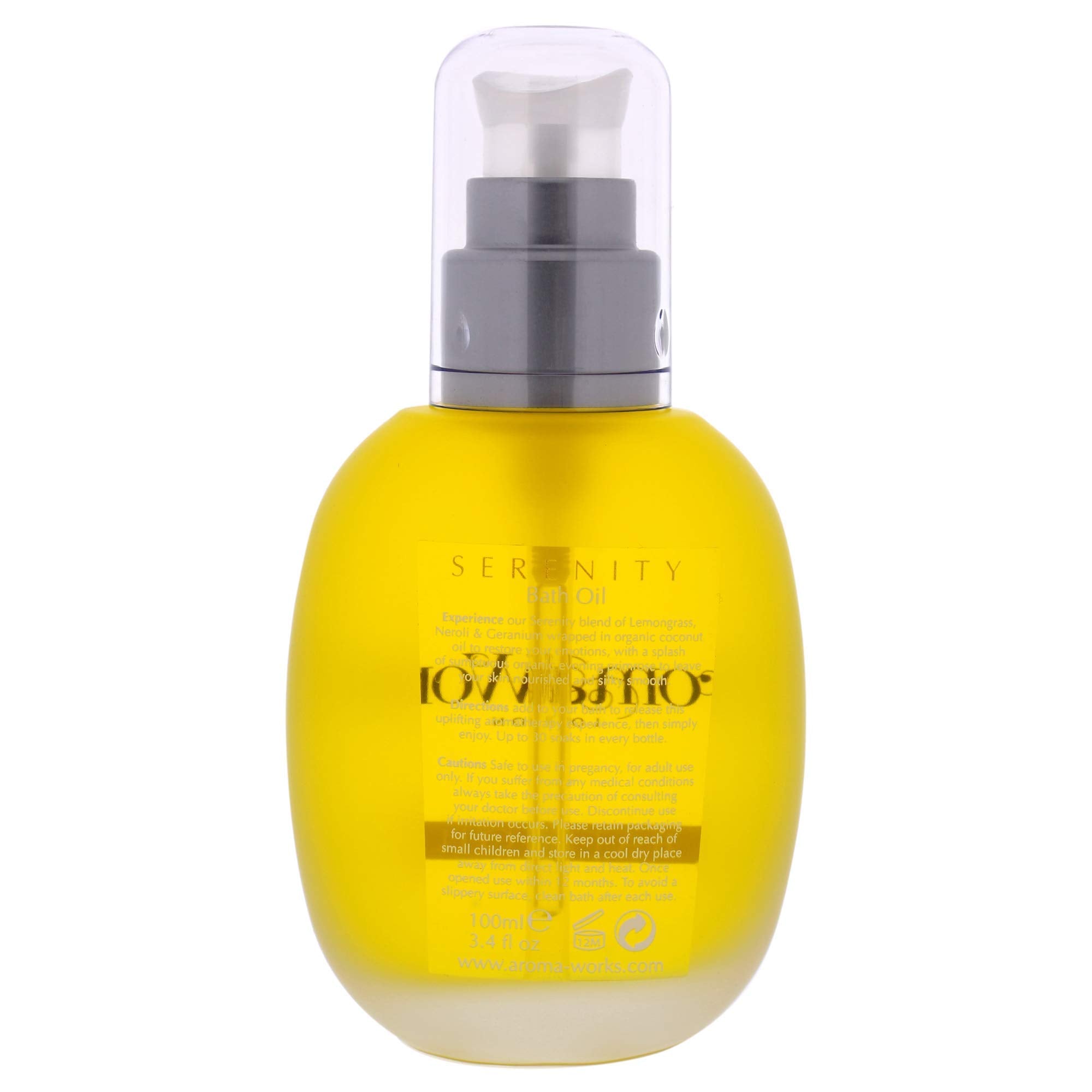 Aromaworks Serenity Bath Oil - 100% Pure Essential Oils - Soothes Away Stress - Uplifts And Energizes Mind - Leaves Skin Nourish