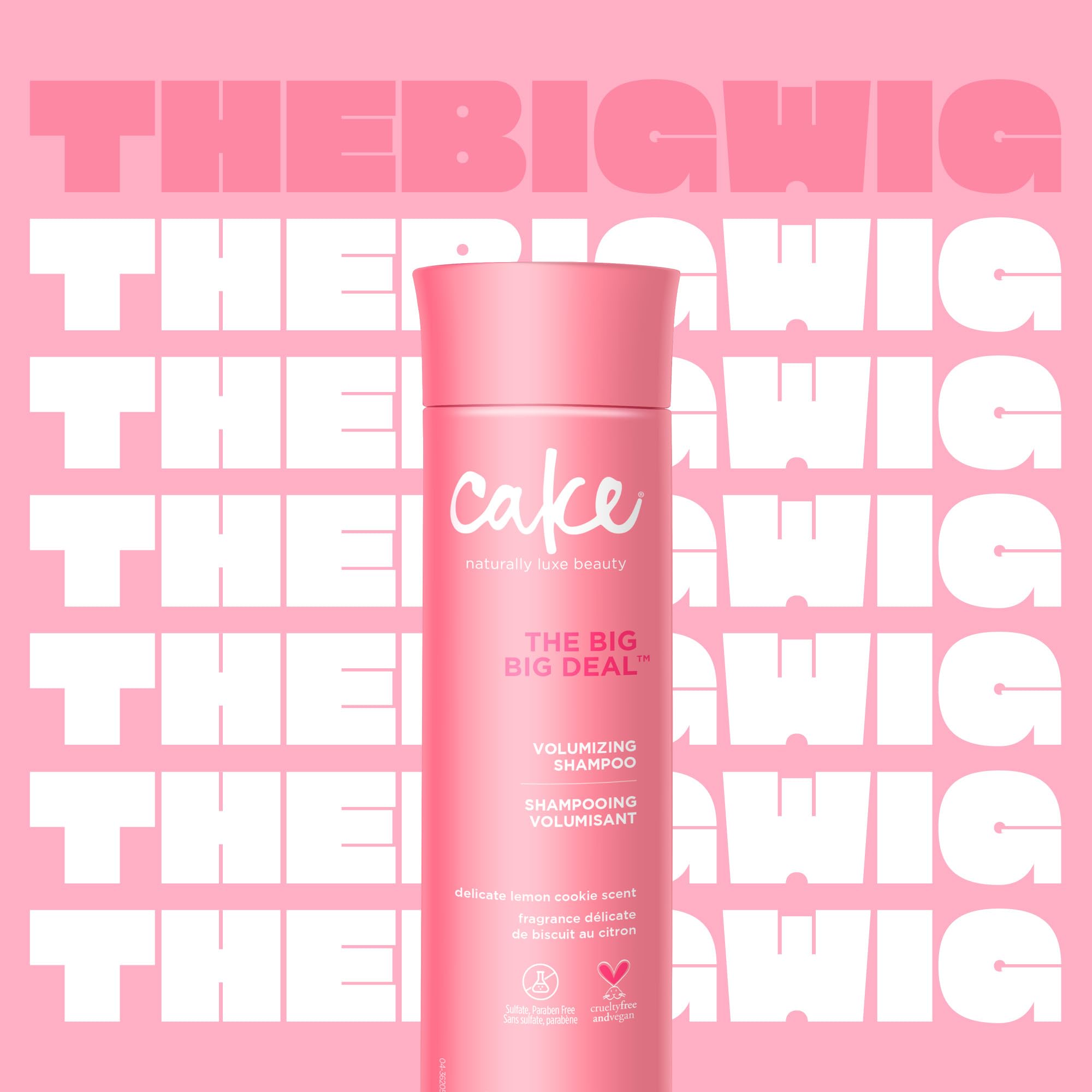 Cake Beauty Volumizing Shampoo, The Big Big Deal- Body Boosting & Weightless Cleansing - With Aloe Vera Rice & Soy Protein - For