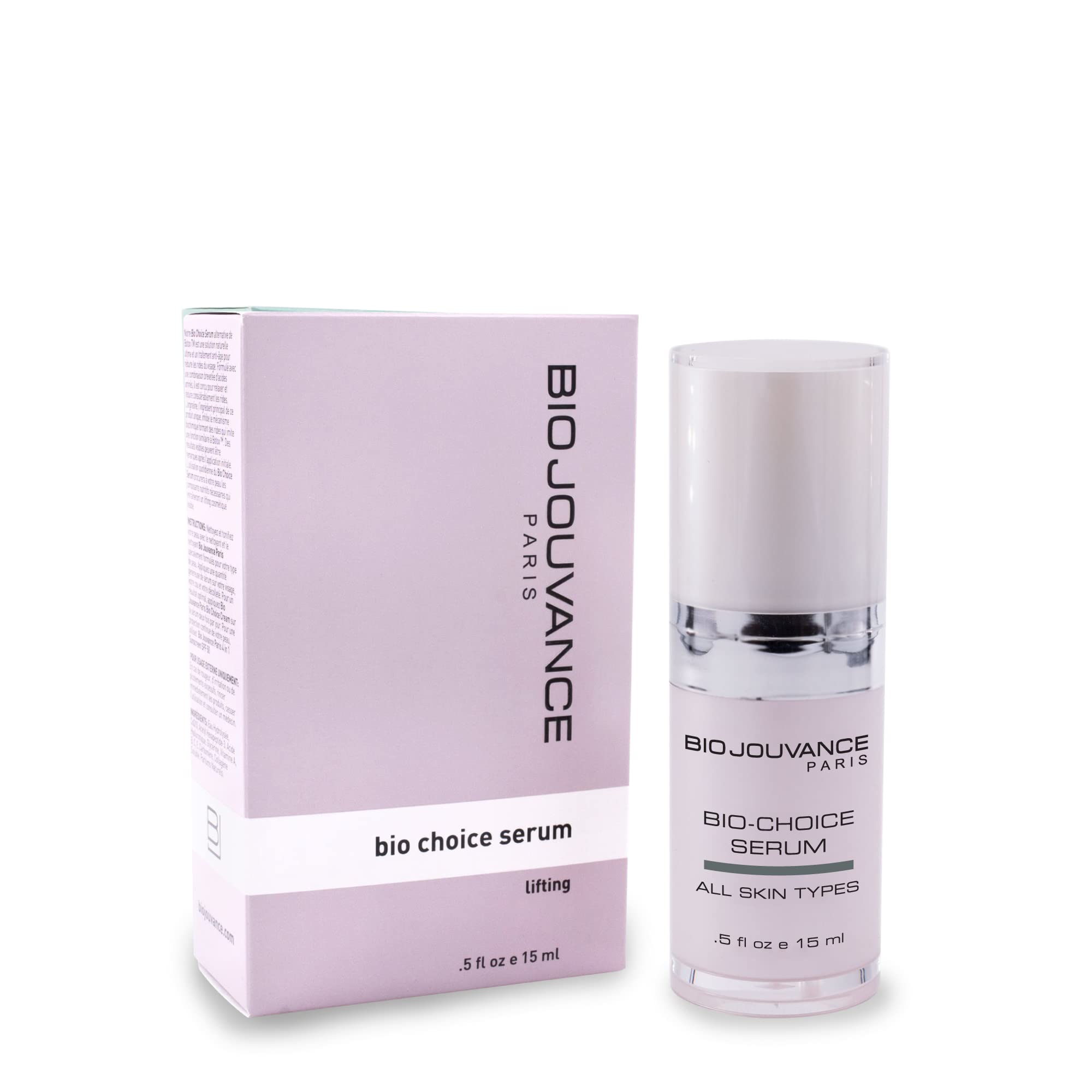 BIO JOUVANCE PARIS - Bio Choice Serum 0.5oz / 15ml - Lifting | Relax and Reduce Wrinkles | Hydrating | Anti-Aging | Daily Facial