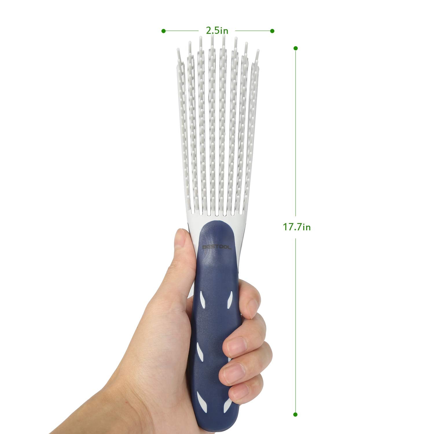 BESTOOL Detangling Brush for Curly Hair, Detangler Brush for Natural Black Hair Curly Hair Afro 3/4abc Texture, Faster n Easier