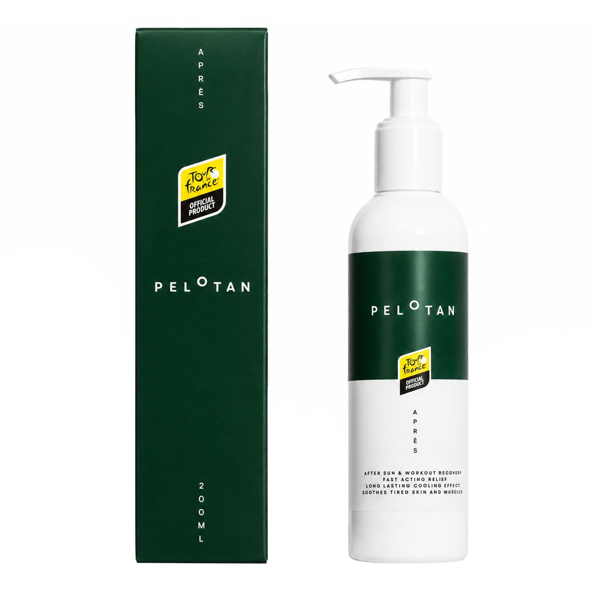 Pelotan Apres After Sun Gel SPF 30 200ml, Cooling Sunburn Relief Gel for Sports Recovery, Lightweight Clear Gel Sunscreen for Fa