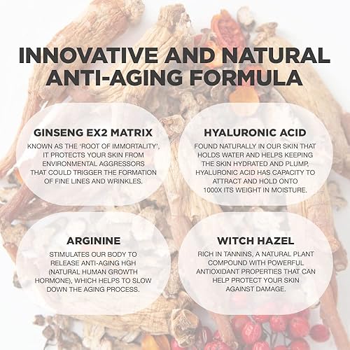Ginseng Radiance Serum  52.5% Ginseng Extract Rejuvenating Face Serum  Formulated With Hyaluronic Acid, Wgf Complex-3  Korean Sk