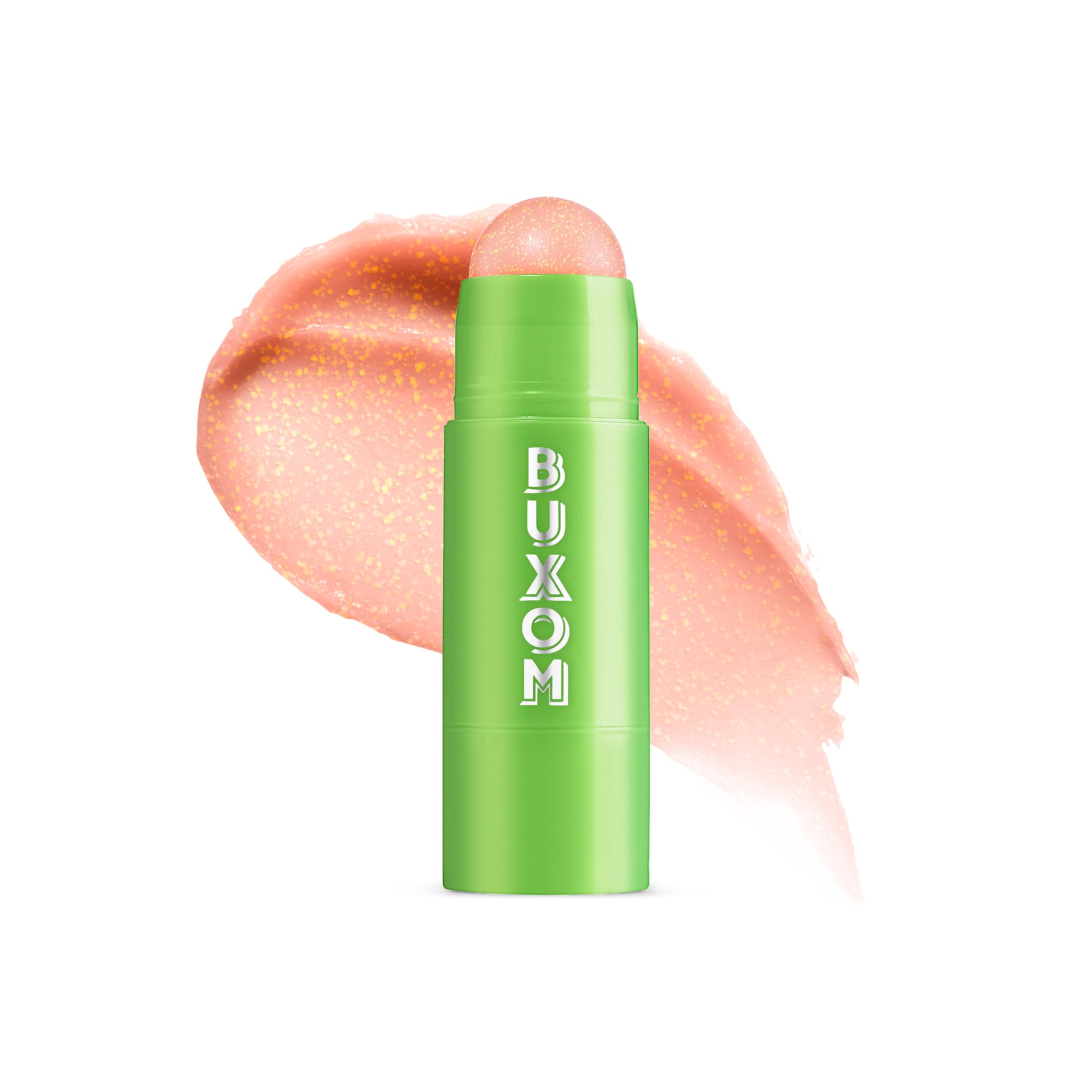 BUXOM Power-Full Lip Scrub, Gentle Sugar Exfoliator, Hydrating Scrub Stick for Lip Prep, Moisturizing Lip Care with Papaya Seed 