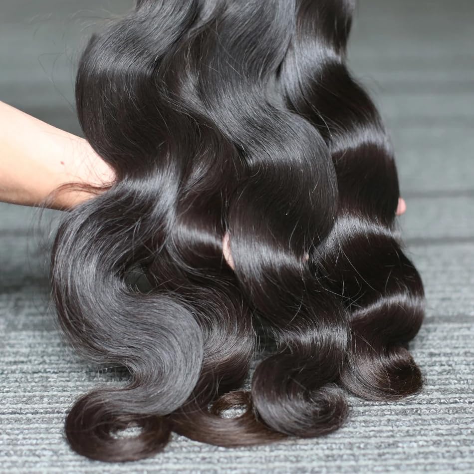 Ddodla Body Wave Bundles Human Hair 18 20 22 24 Inch 10A Grade 100% Unprocessed Brazilian Virgin Hair 4 Bundles Body Wave Human