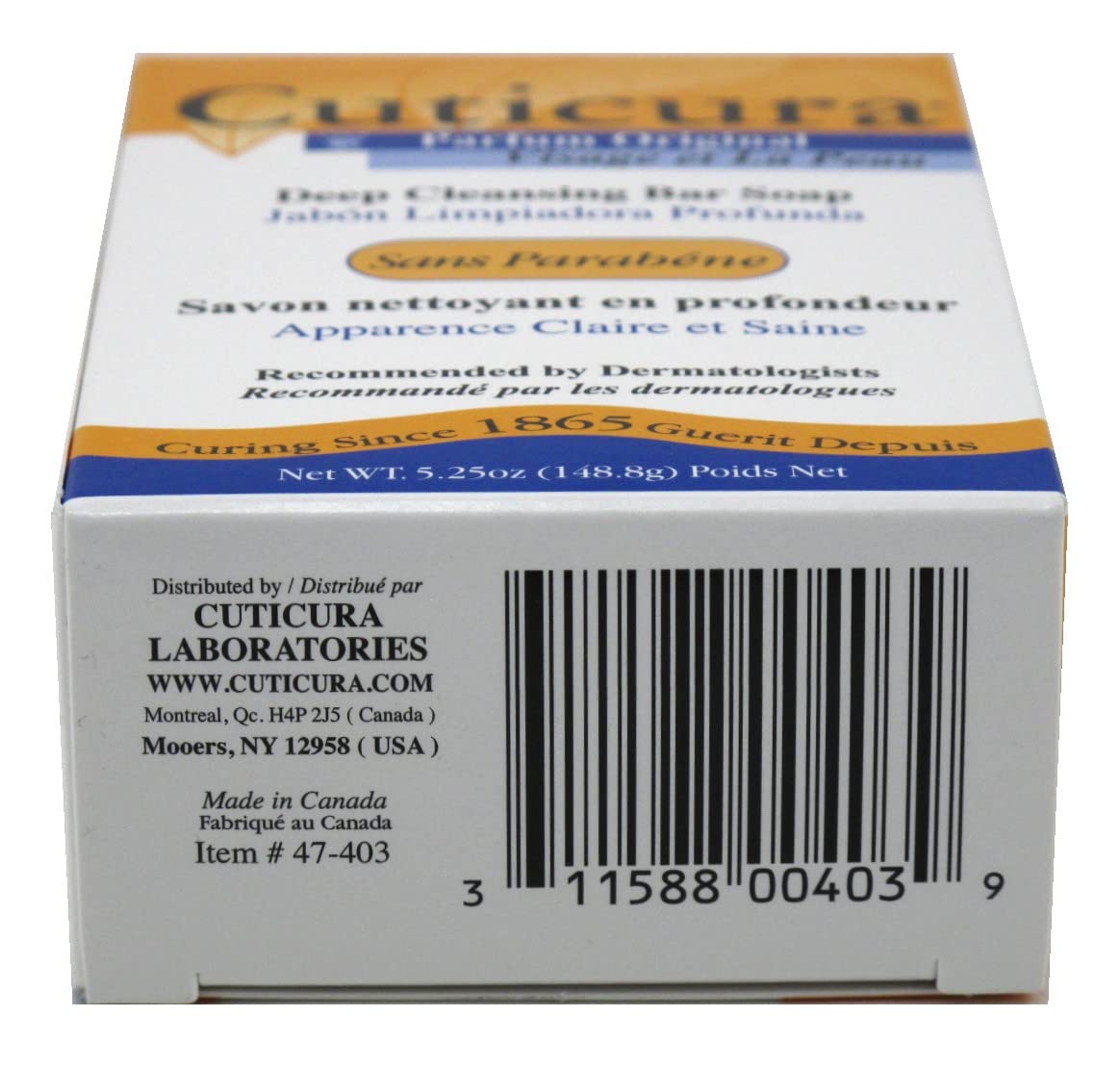 Cuticura Original Medicated Soap - Bath Size, 5.25 Ounce, Pack of 1 - Gentle Cleansing for Healthy Skin