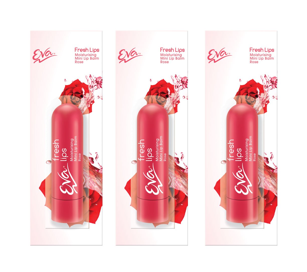 Eva Rose Combo Moisturizing Mini Lip Balm  3.6 Gm