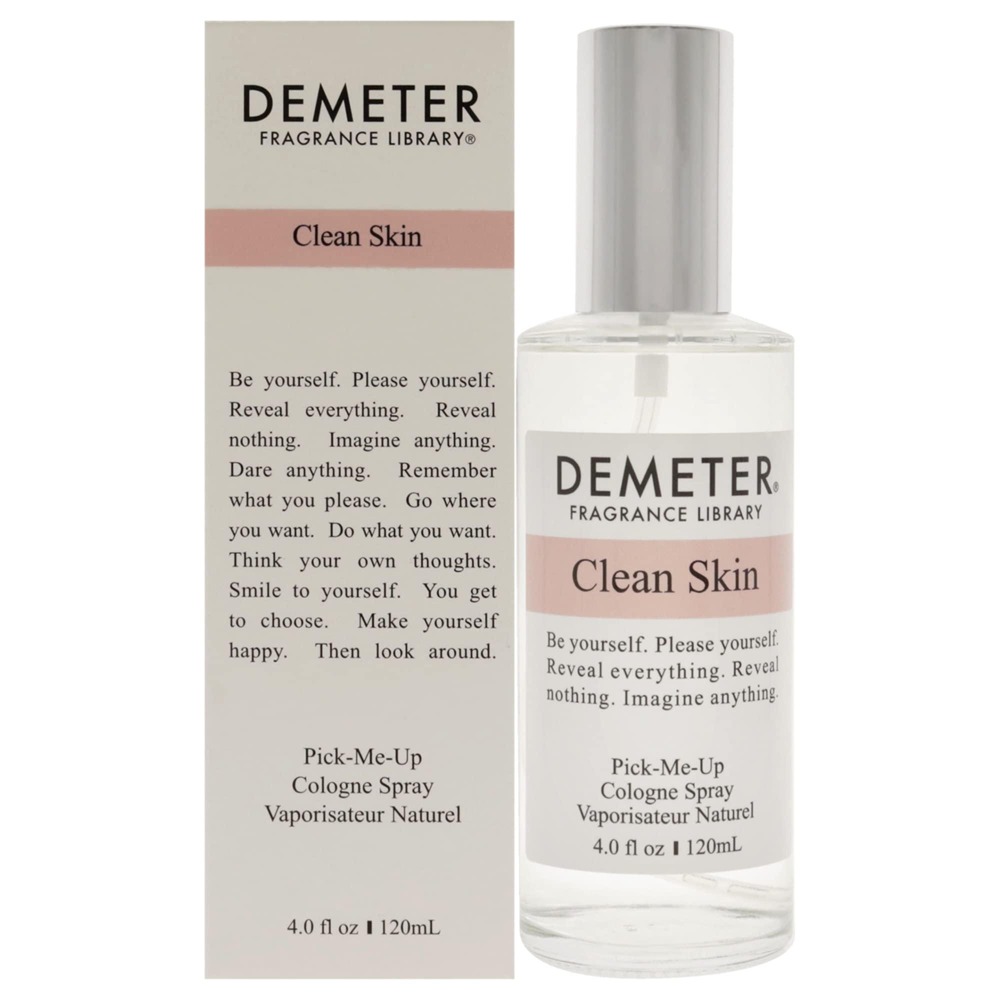 Clean Skin By Demeter, 4 Oz Pick-Me-Up Cologne Spray For Women