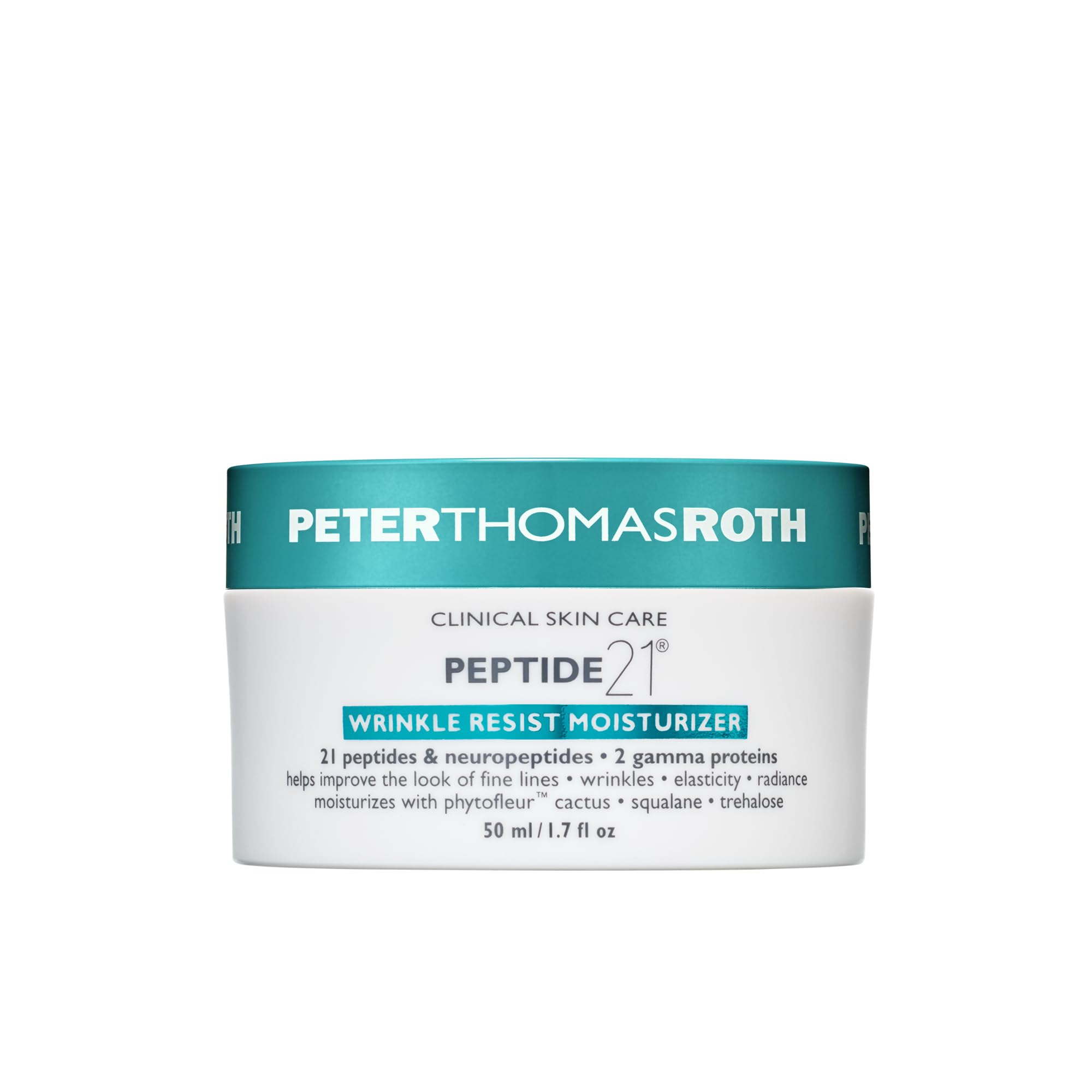 Peter Thomas Roth | Peptide 21 Wrinkle Resist Moisturizer | Anti-Aging Face Cream with 21 Peptides and Neuropeptides, 50 ml/ 1.7