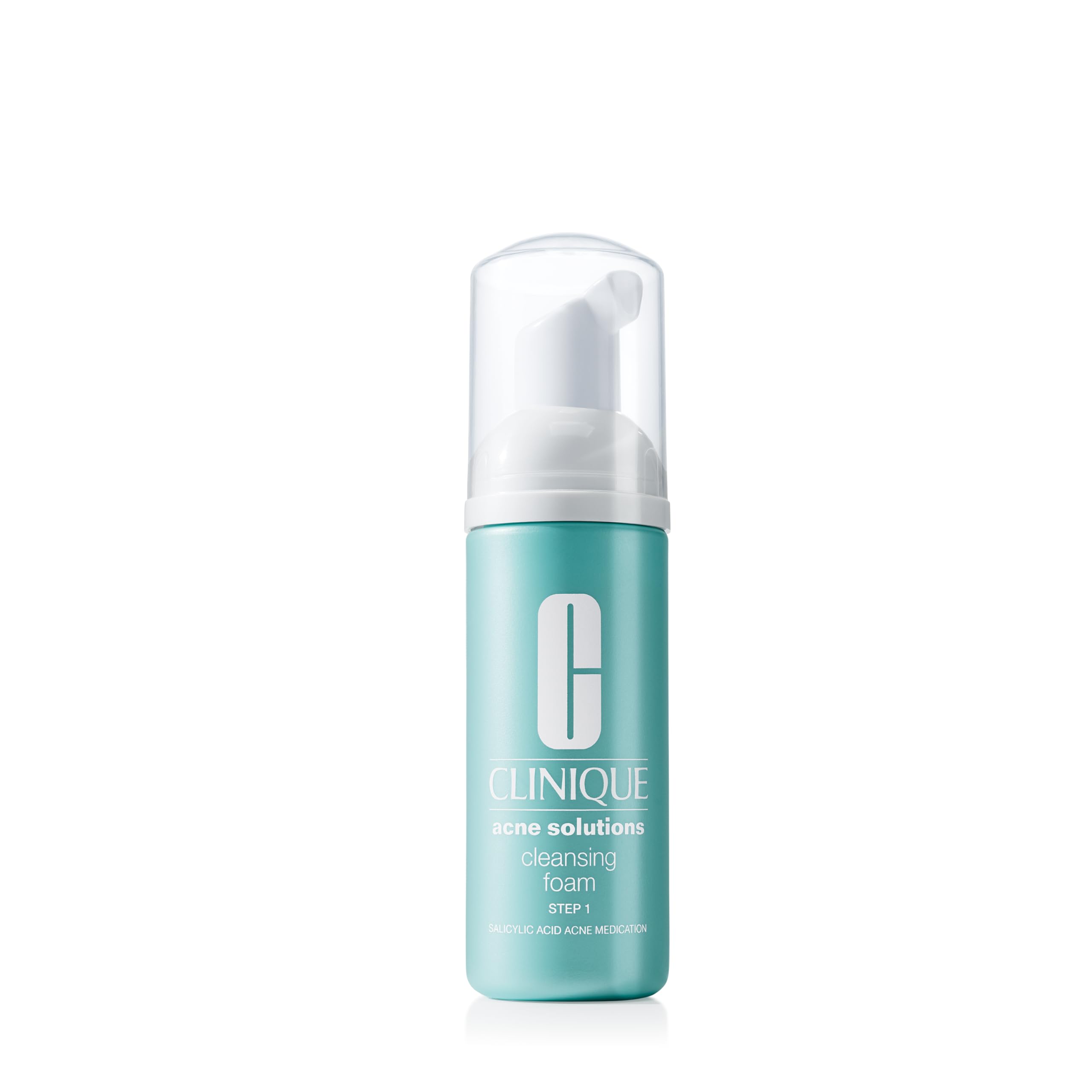 Clinique Acne Solutions Daily Foam Cleanser With 1.5% Salicylic Acid For Very Dry to Oily Skin Types, Mini Travel Size, 1.7 fl. 