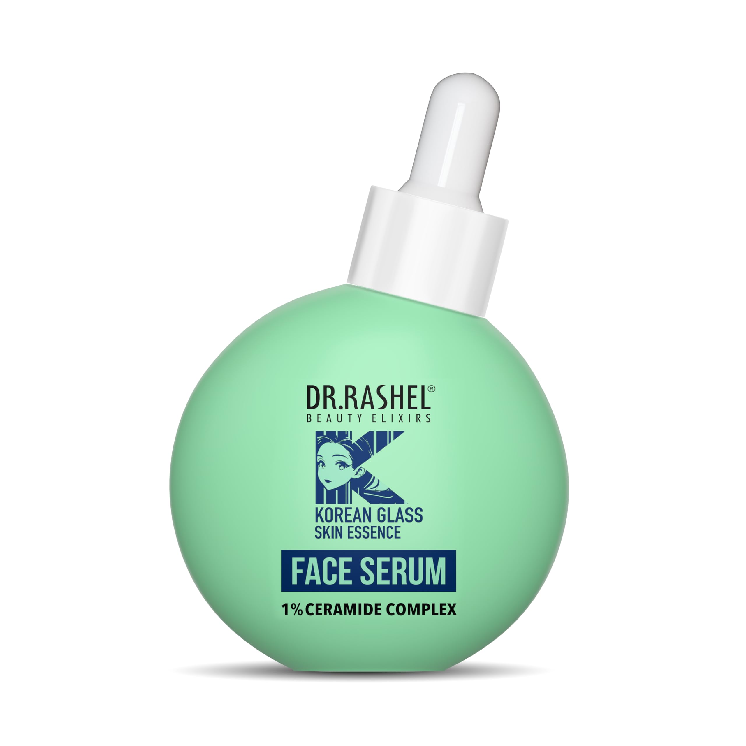 Dr.Rashel Korean Face Serum | Niacinamide & Hyaluronic Acid | 1% Ceramide Complex | AntiAging & Glowing Skin | 30Ml