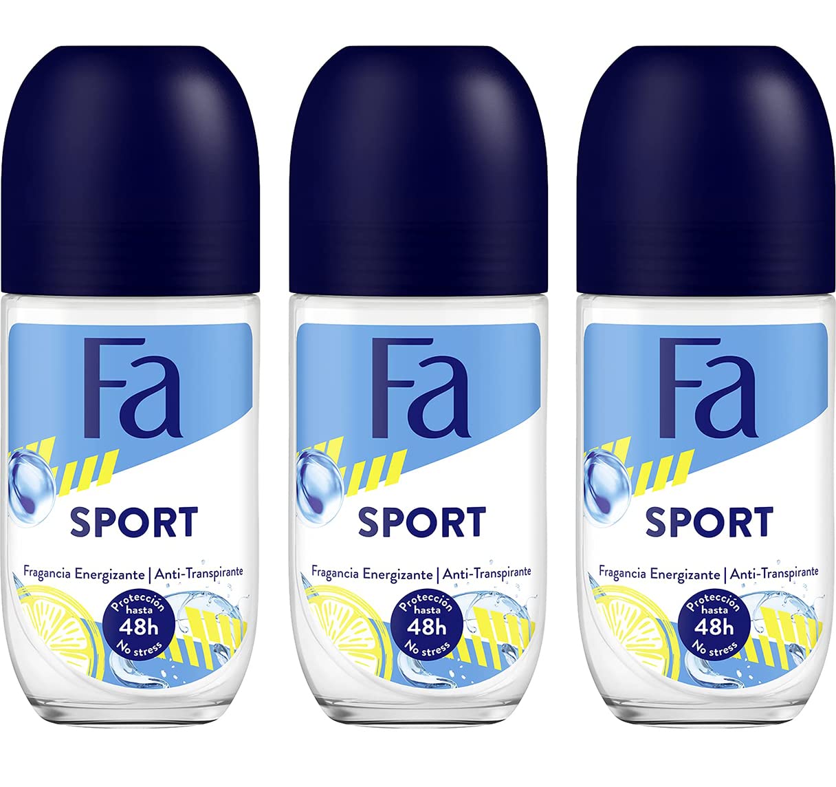 Fa Deodorant 1.7 Ounce Roll-On Sport (50Ml) (3 Pack)